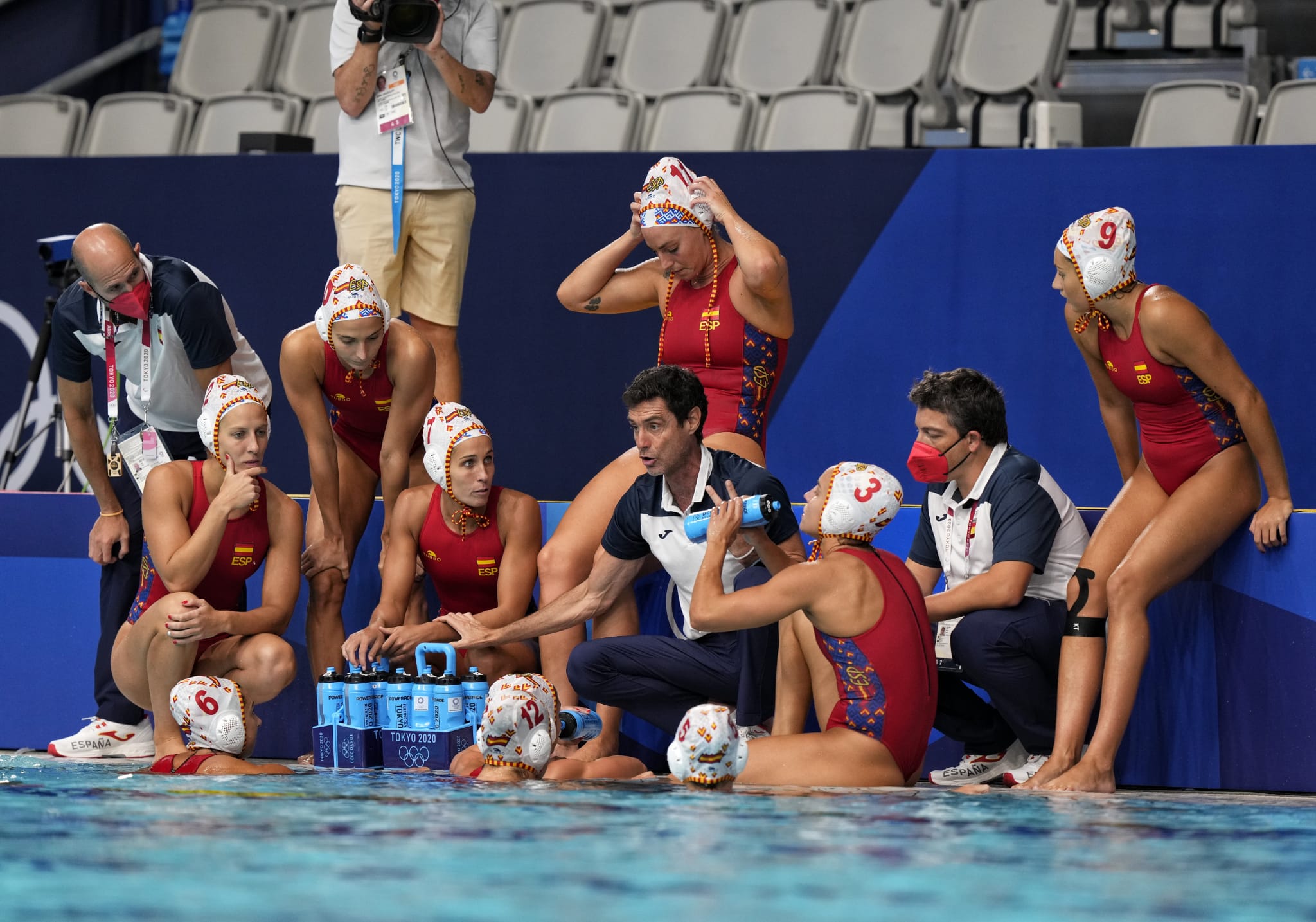 La selecció espanyola femenina de waterpolo. FOTO: Cedida pel Comitè Olímpic Espanyol (COE)
