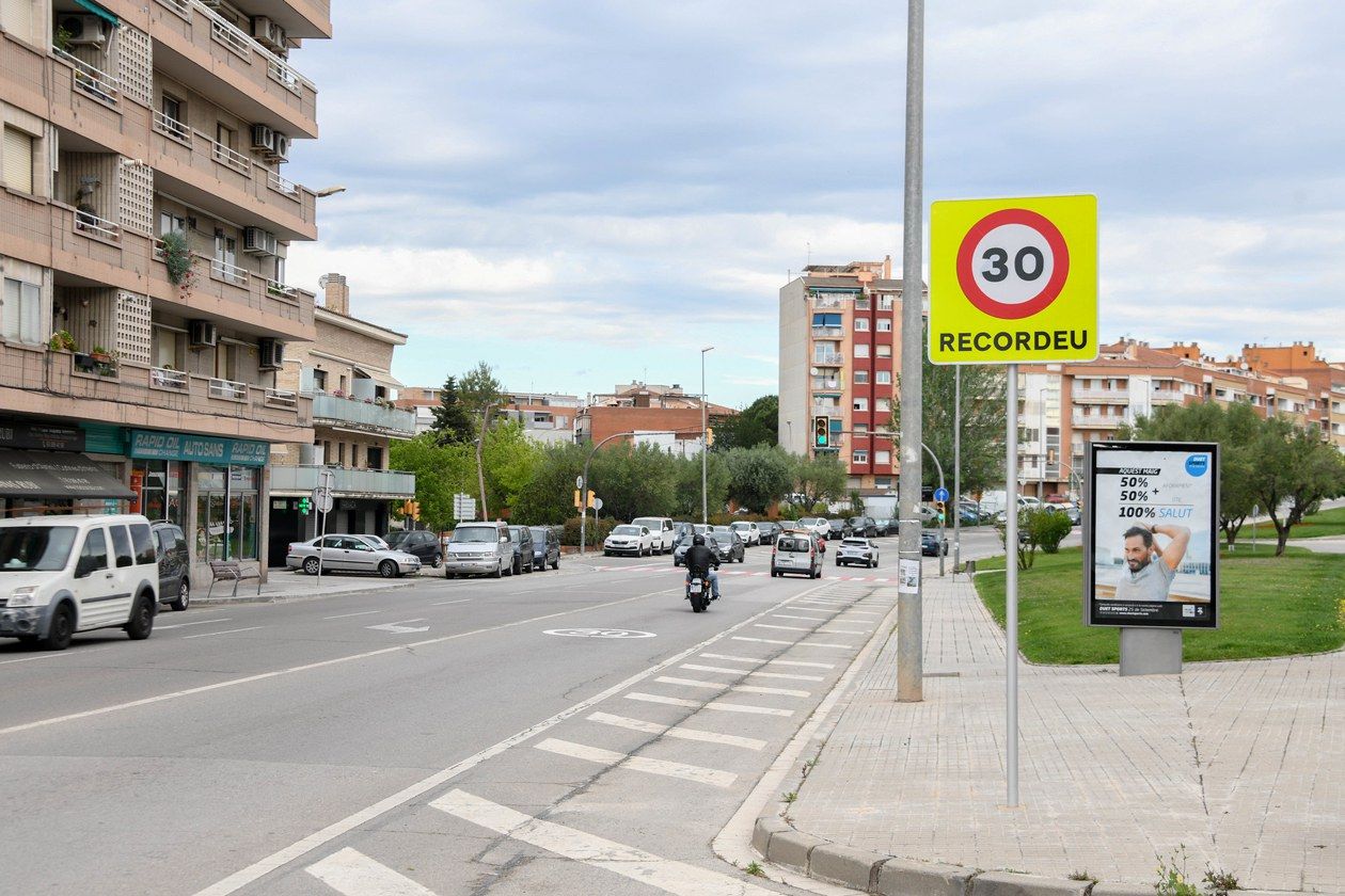 La reducció de la velocitat genèrica a 30 km/h queda recollida a l’avantprojecte d’ordenança. FOTO: Ajuntament de Rubí – Localpres