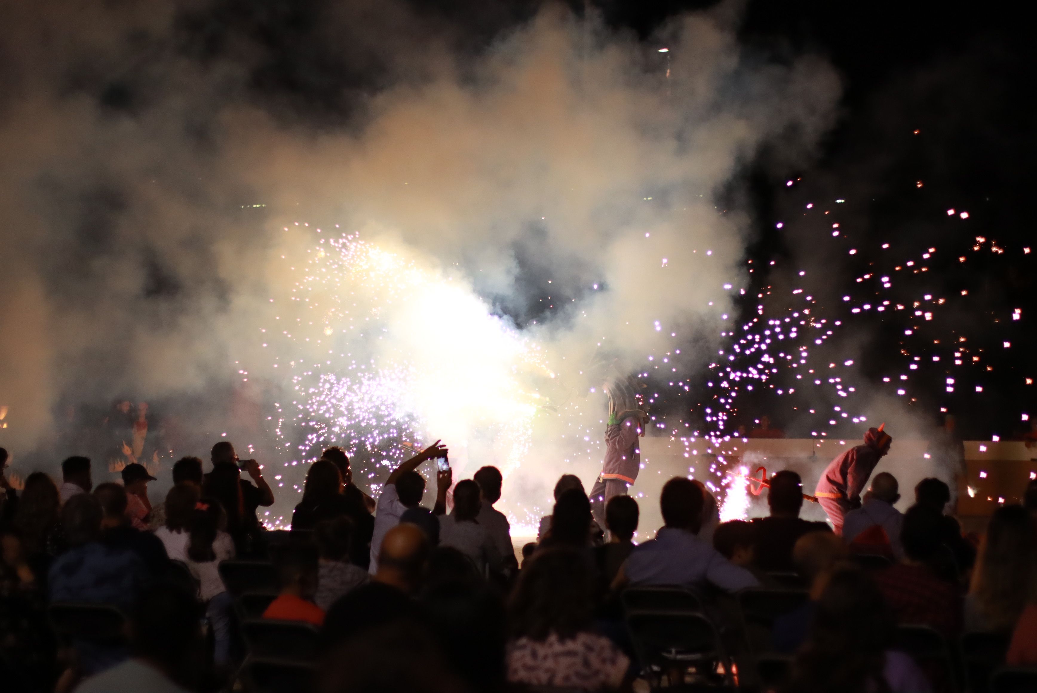 Les bèsties de foc i les colles de diables de Rubí donen el tret de sortida a la Festa Major Petita de Sant Roc. FOTO: Josep Llamas