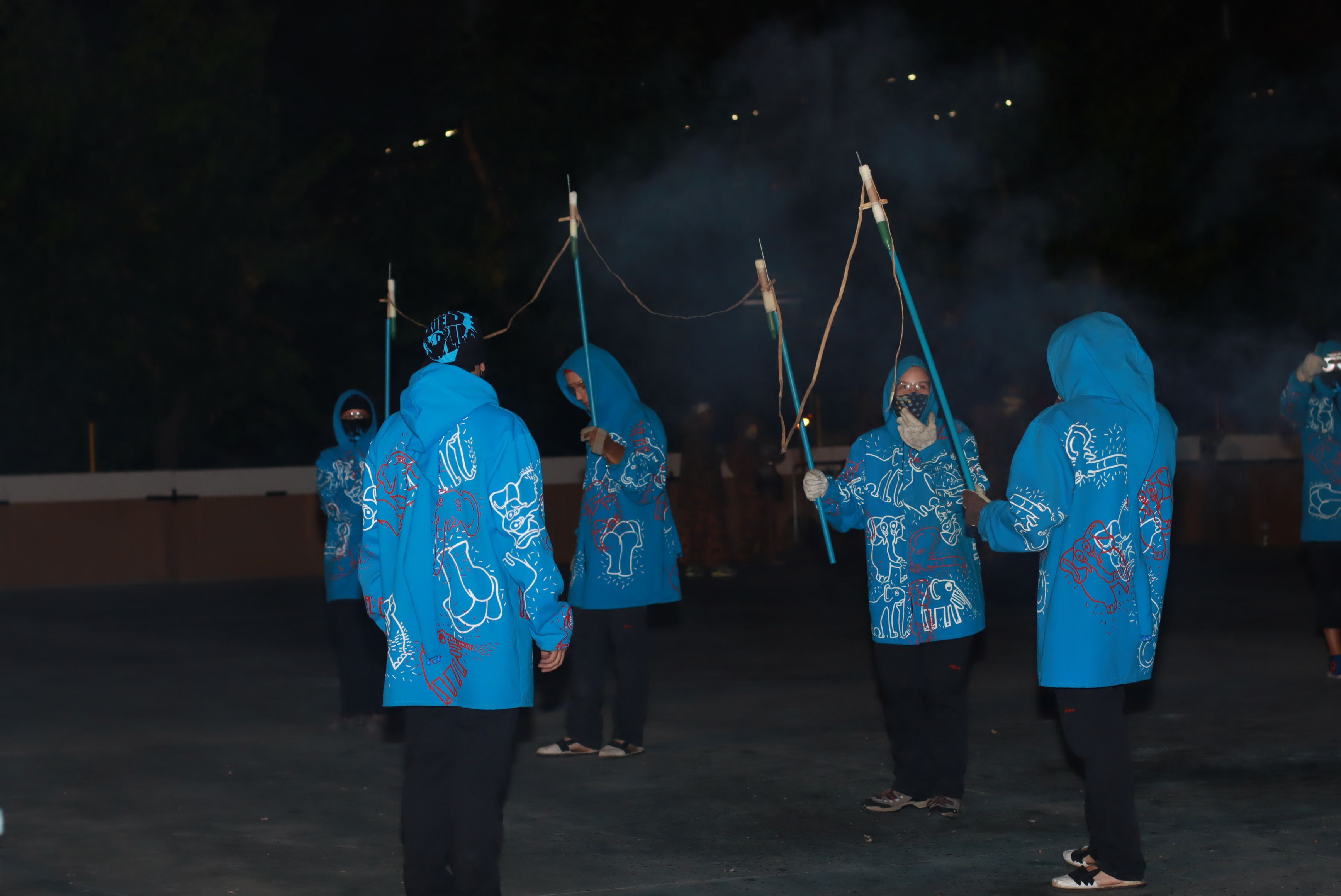 El Bòjum participa com a Bèstia de Foc al raval gran de foc de la Festa Major Petita de Sant Roc. FOTO: Josep Llamas