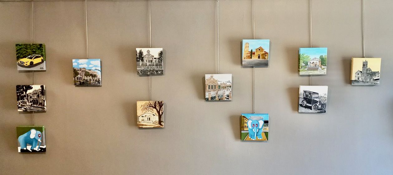 L’espai expositiu Antiga Estació acull obres sobre el Rubí d’abans i d’ara. FOTO: Ajuntament de Rubí