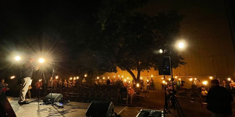 Tradicional Marxa de Torxes organitzat per Omnium Cultural Rubí. FOTO: Andrea Martinez