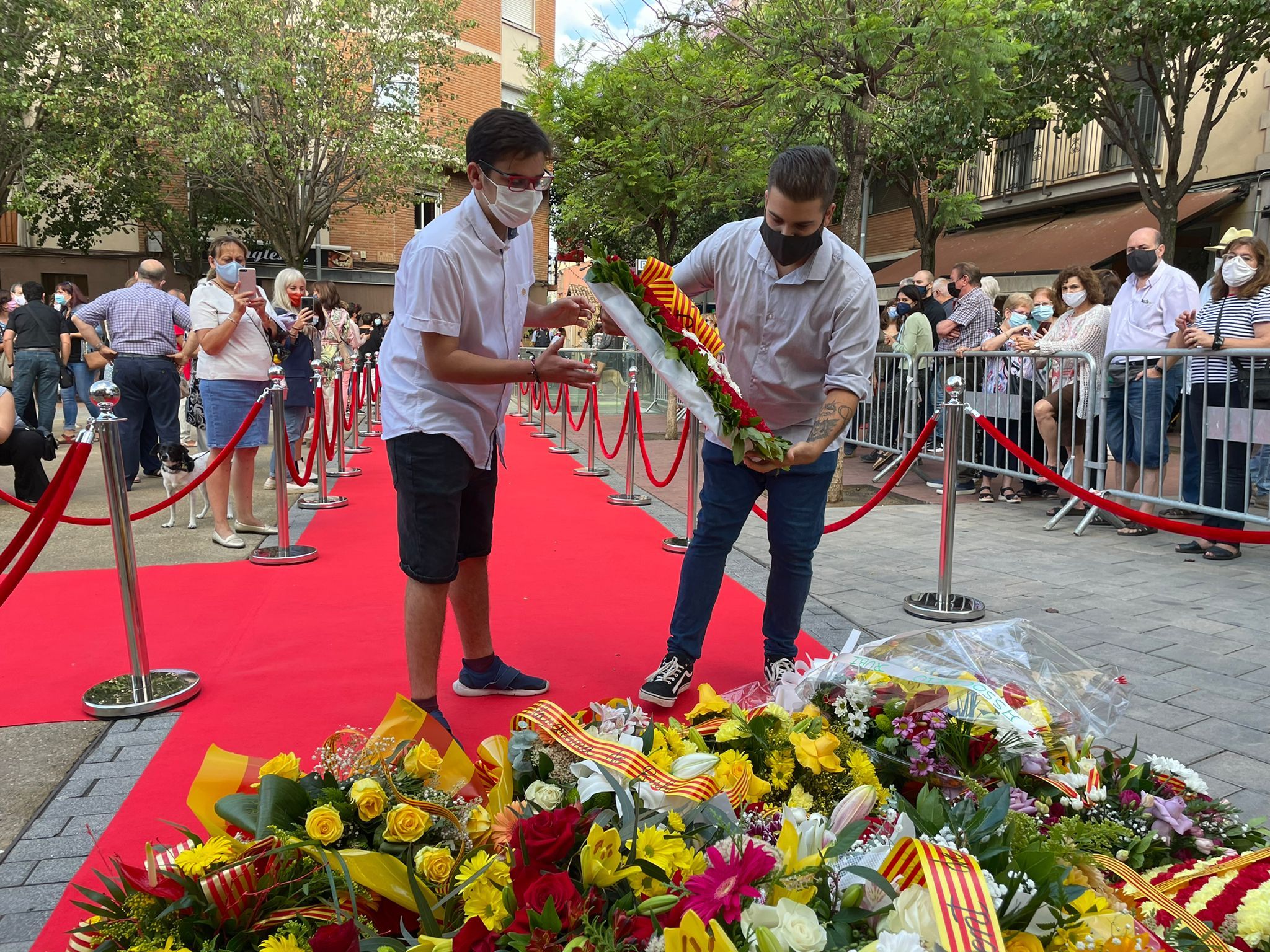 Rubí commemora la Diada de Catalunya. FOTO: Andrea Martínez