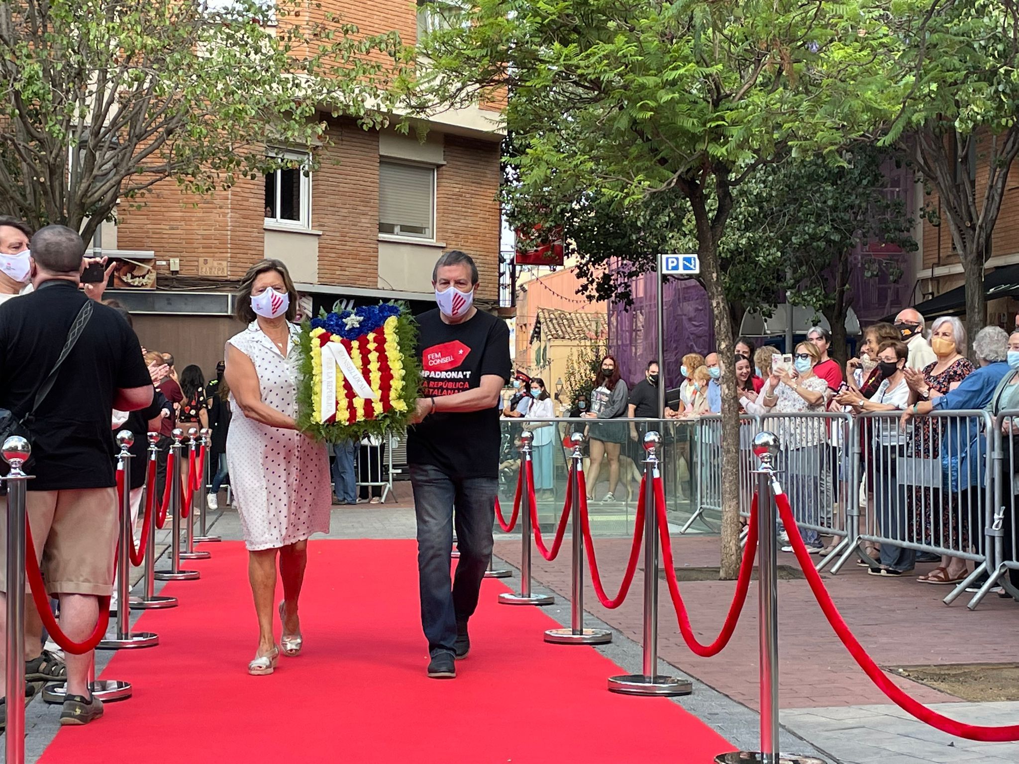 Rubí commemora la Diada de Catalunya. FOTO: Andrea Martínez