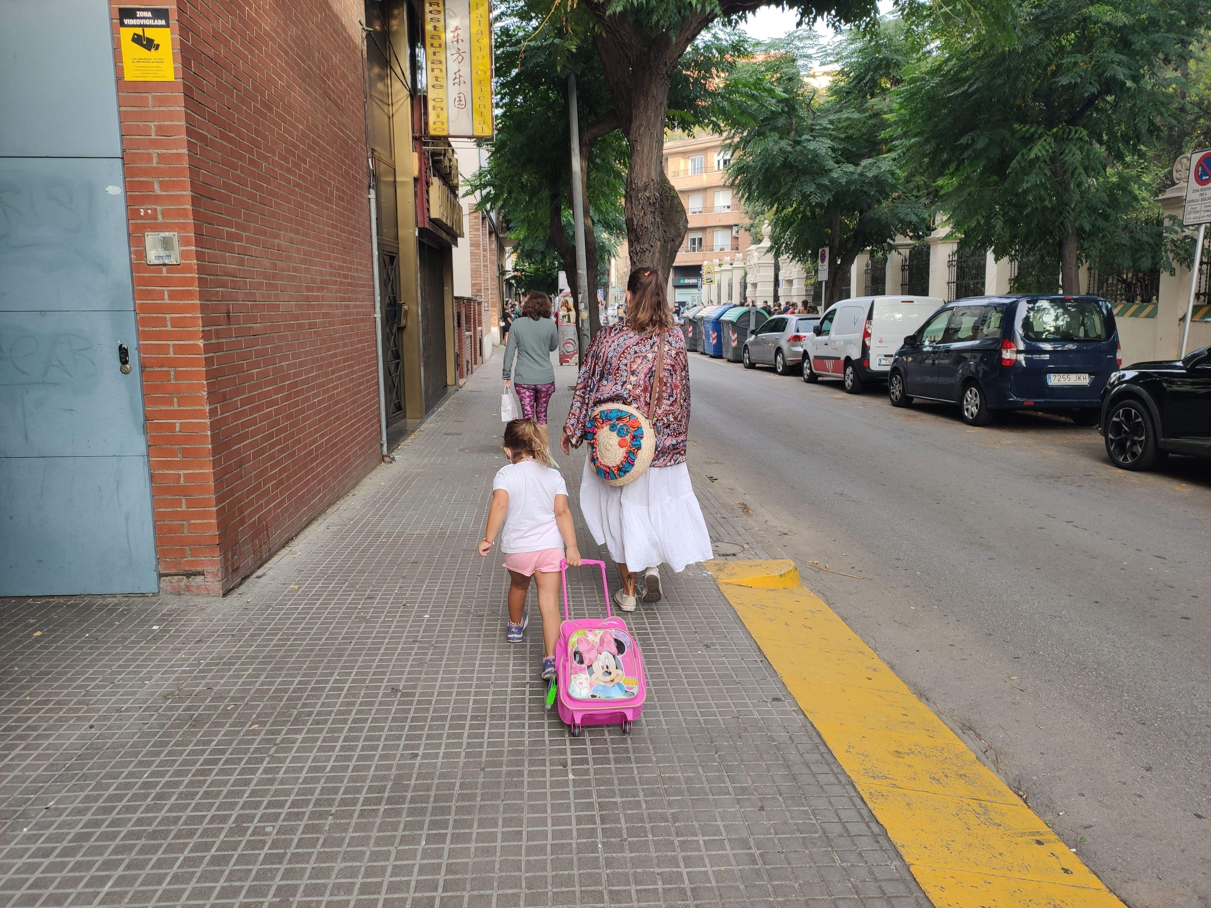 Primer dia d'escola a Rubí aquest dilluns 13 de setembre de 2021. FOTO: Redacció