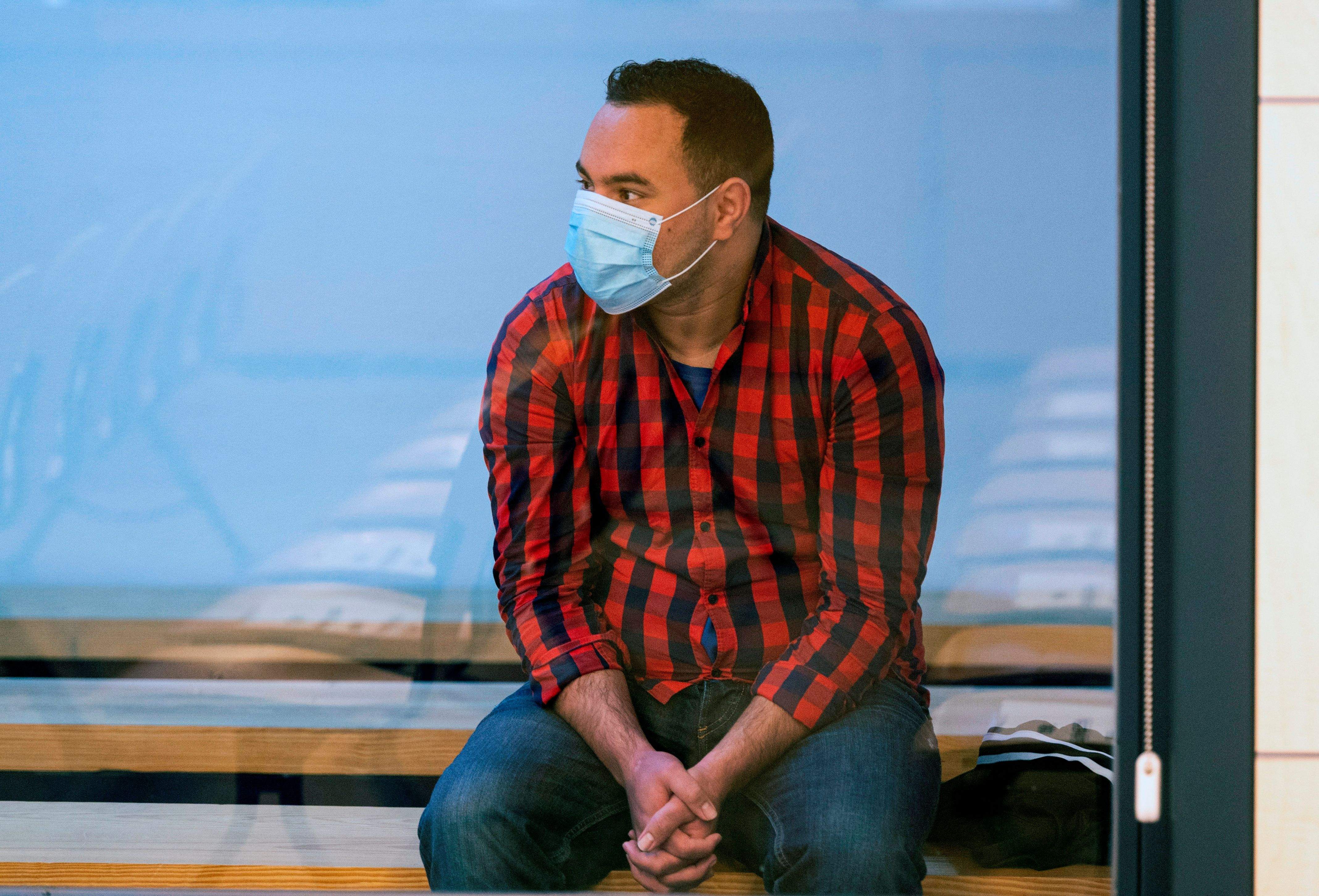 Said ben Iazza, a l'inici del judici sobre els atemptats de Barcelona i Cambrils. FOTO: Pool EFE / ACN