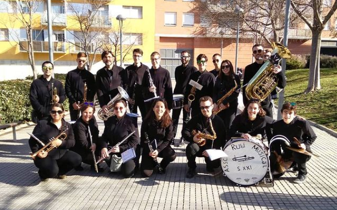 La Banda de l'Associació Rubí Musical s. XXI inicia la temporada. FOTO: Instagram @bandaderubi