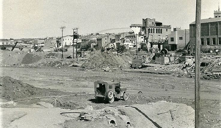 Efectes de la rierada de 1962 a la part sud de l’Escardívol. FOTO: Bartomeu Cucurull