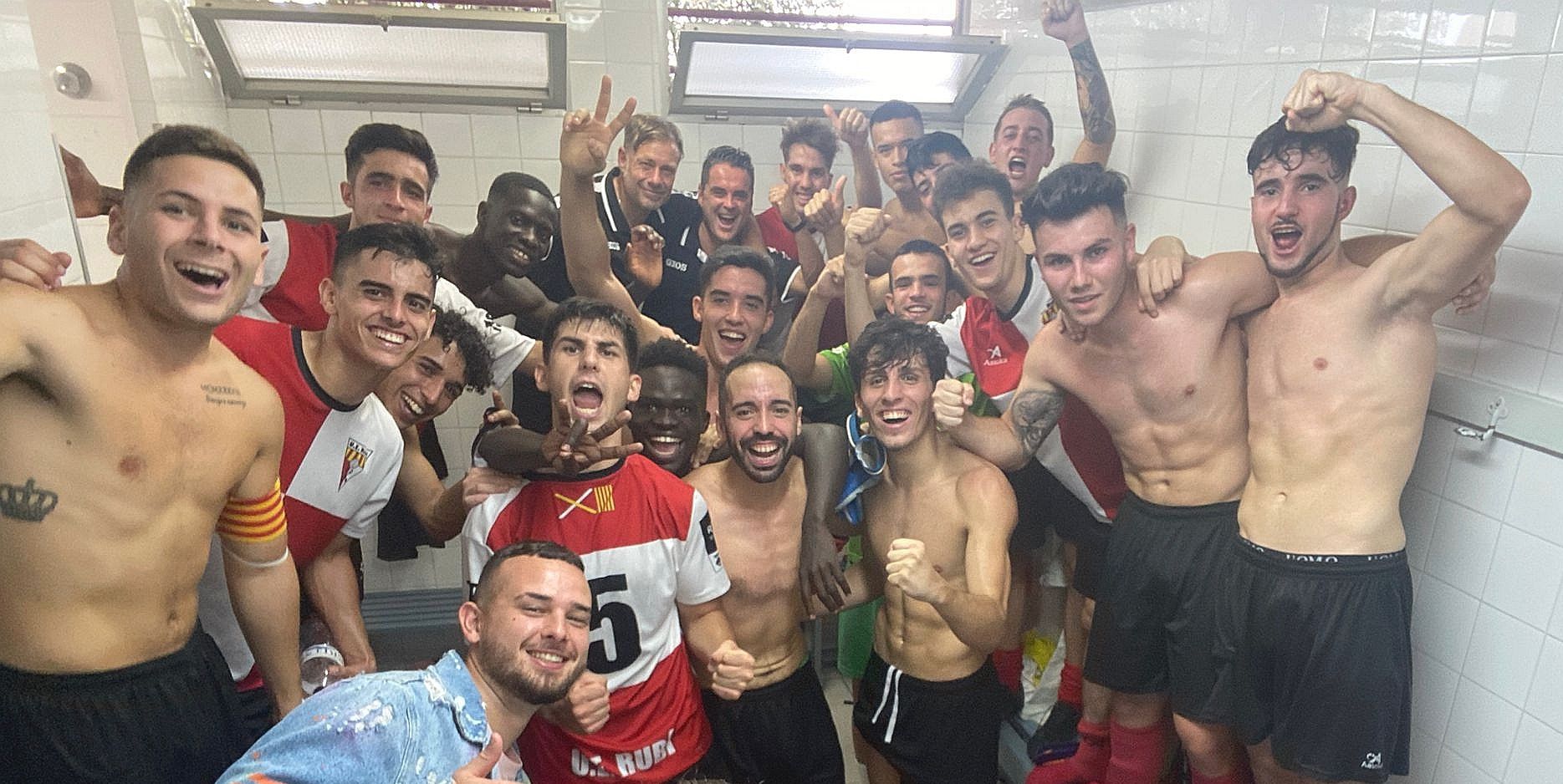 Jugadors de la UE Rubí. FOTO: Cedida