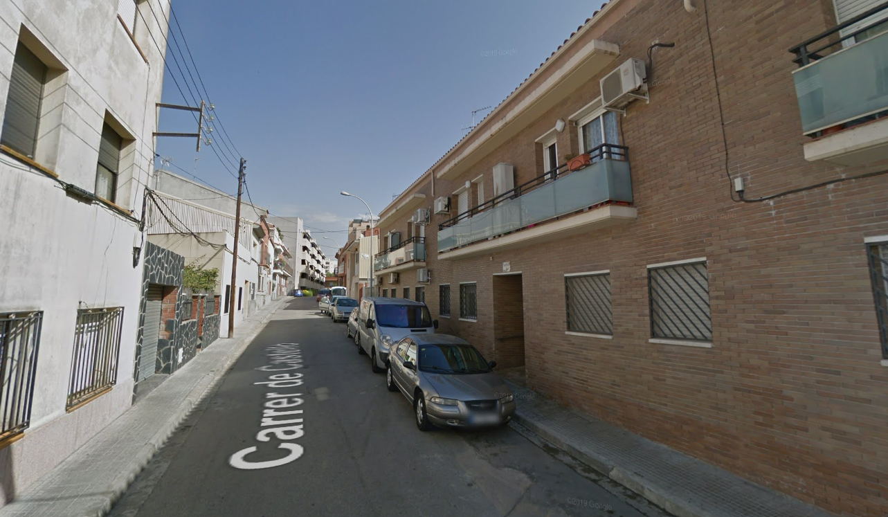 Tall d'aigua aquest dijous a diversos carrers de Ca n'Oriol. FOTO: Google Maps