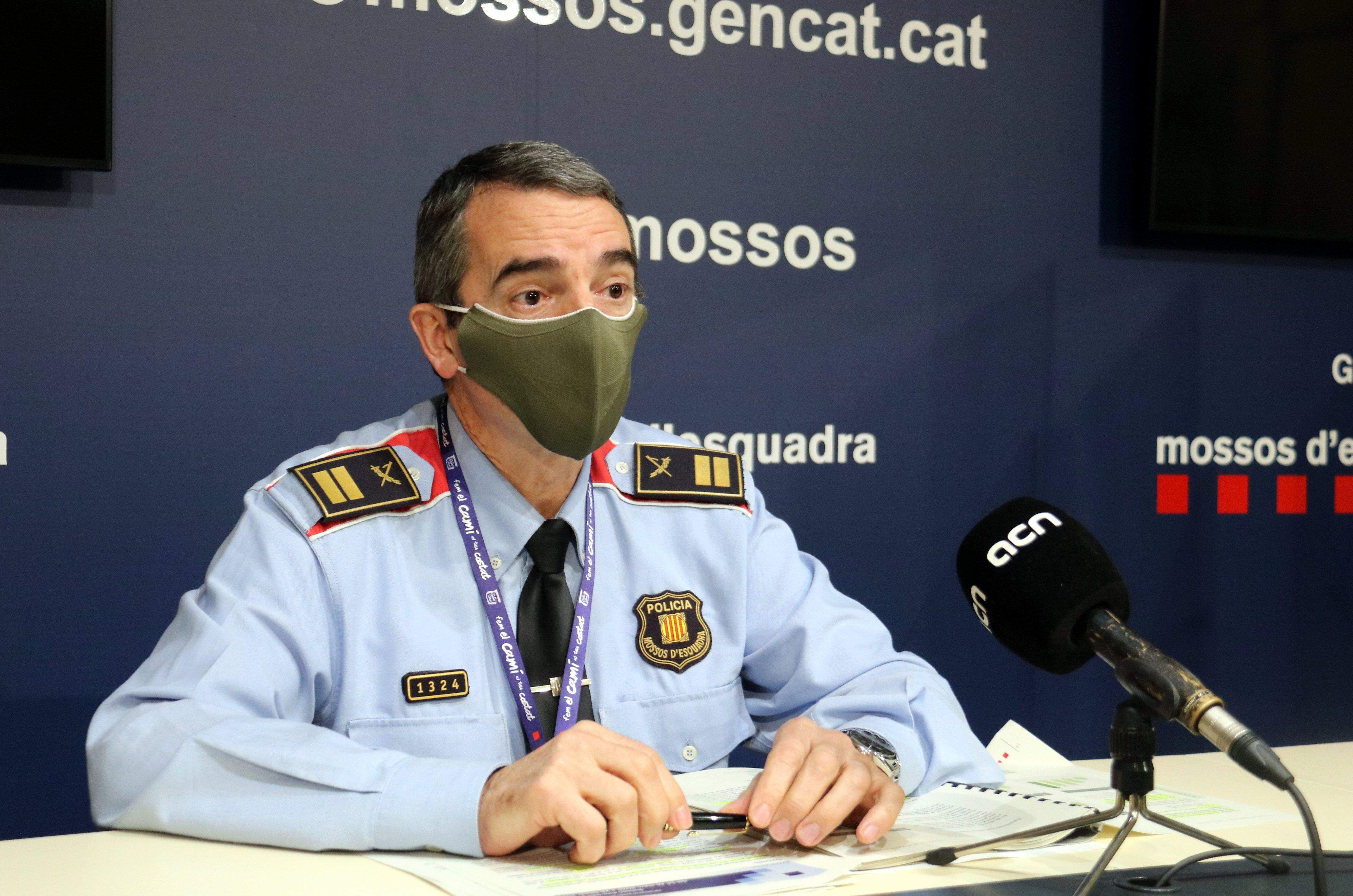El comissari portaveu de Mossos d'Esquadra, Joan Carles Molinero. FOTO: Pol Solà (ACN)