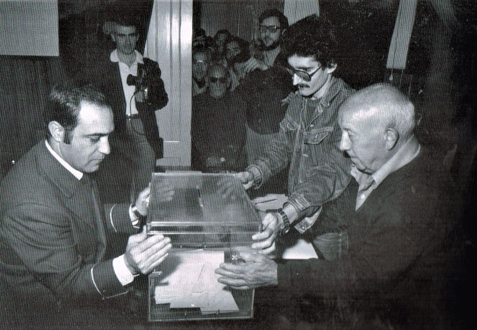 La Mesa d’Edat de les primeres eleccions municipals democràtiques, 1979. FOTO: Josep Maria Roset/Arxiu Municipal de Rubí