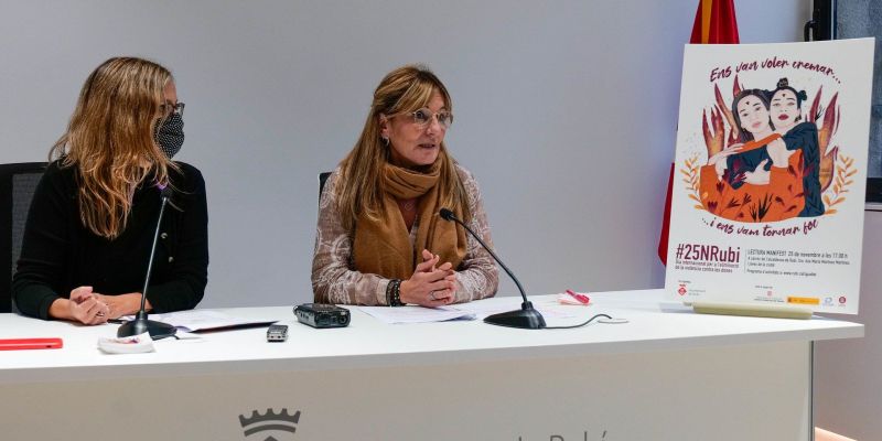 La regidora d’Igualtat i l’alcaldessa de la ciutat. FOTO : Ajuntament de Rubí – Localpres La regidora d’Igualtat i l’alcaldessa de la ciutat. FOTO : Ajuntament de Rubí – Localpres
