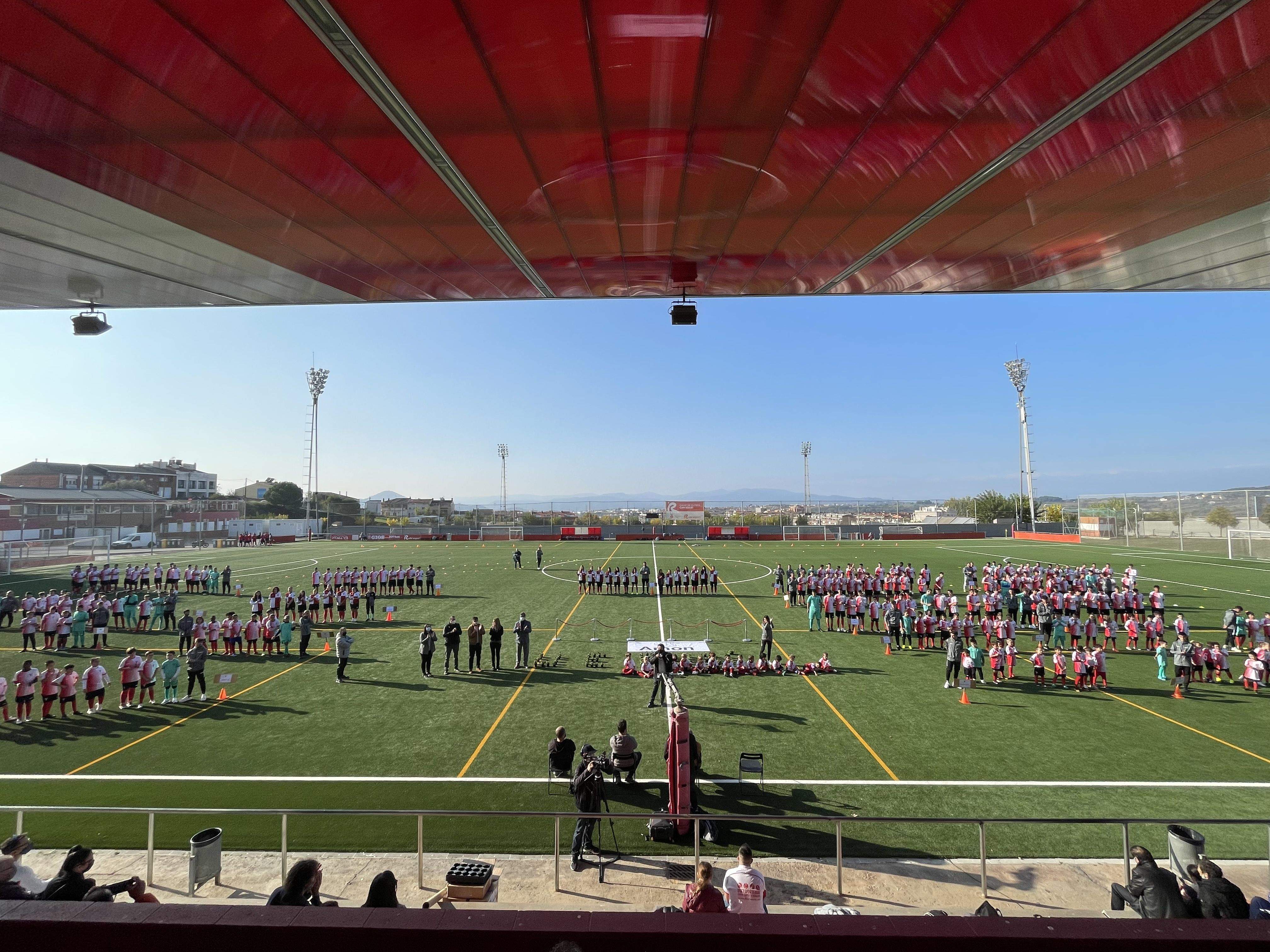 Imatge de la presentació dels equips d'aquest curs de la UE Rubí. FOTO: Arnau Martínez
