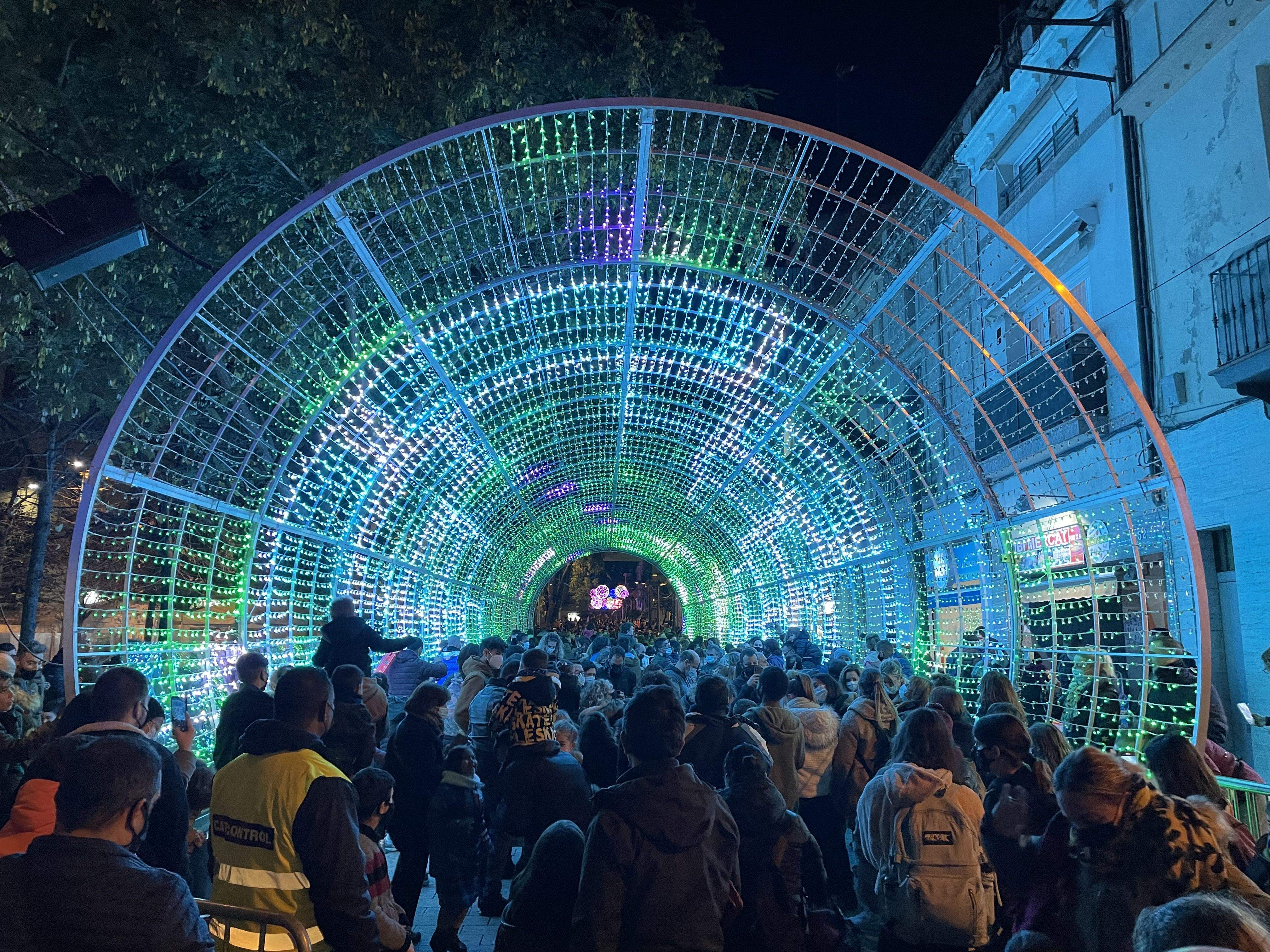 Comença Nadal a Rubí amb la tradicional encesa dels llums. FOTO: Arnau Martínez