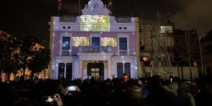 Imatge de la projecció d'un mapping. FOTO: Arnau Martínez Imatge de la projecció d'un mapping. FOTO: Arnau Martínez
