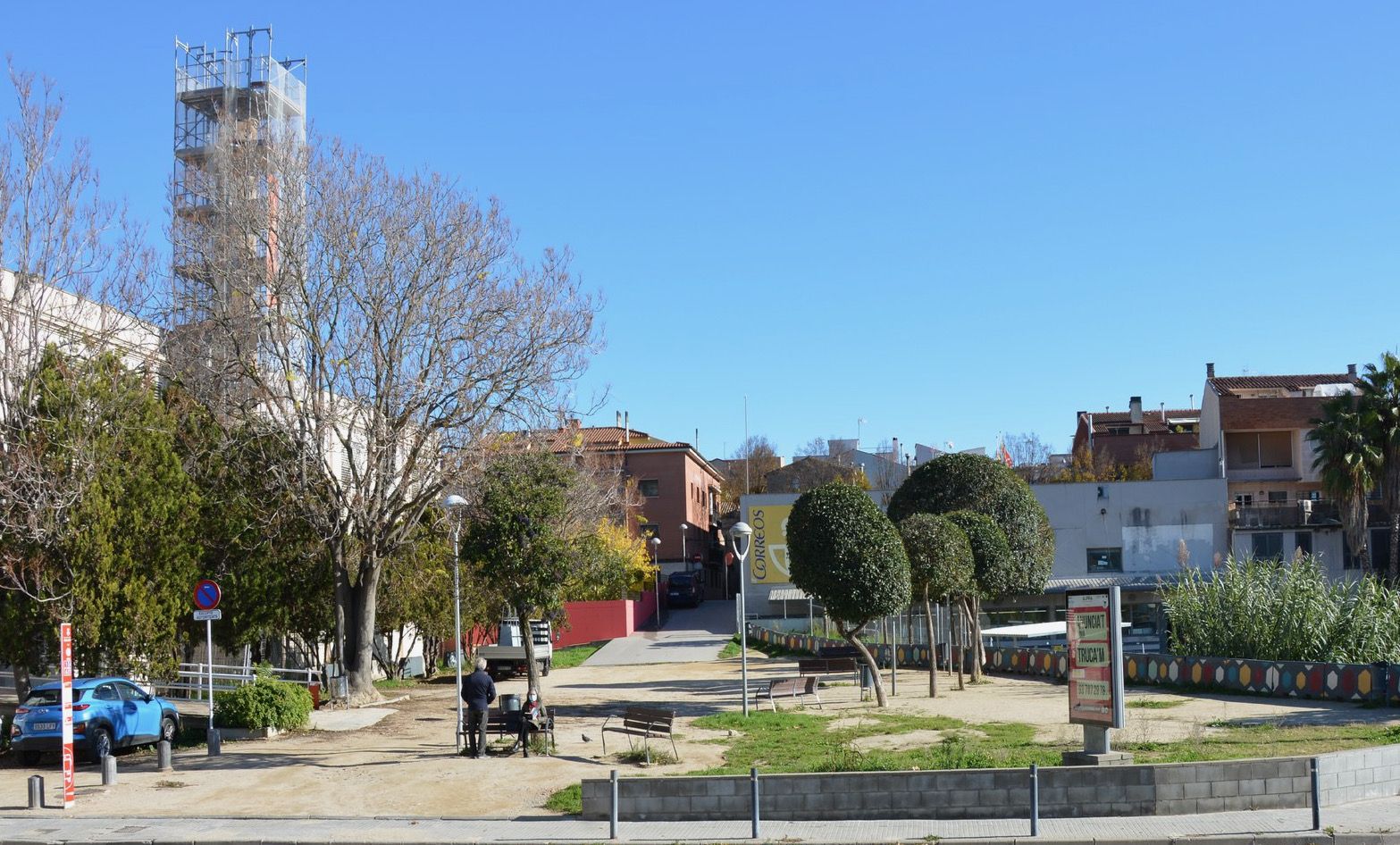 S'adequarà l’espai entre el centre Escardívol, l’edifici de Correus i el sorral que ara està tancat. FOTO: Ajuntament de Rubí