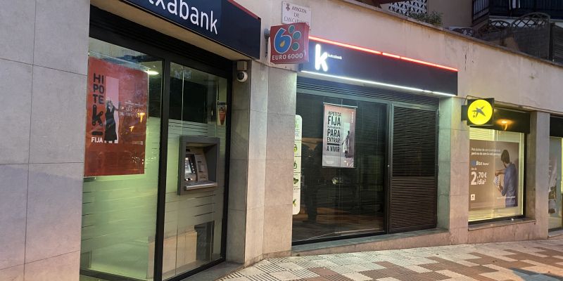 Oficina de Kutxabank que tanca a mitjans de desembre. FOTO: R. Cabús