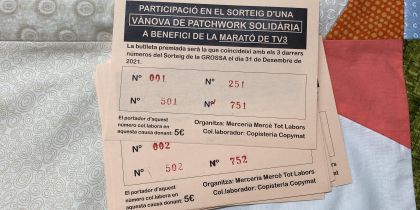 Imatge d'una de les butlletes del sorteig del dia 31 de desembre. FOTO: Arnau Martínez