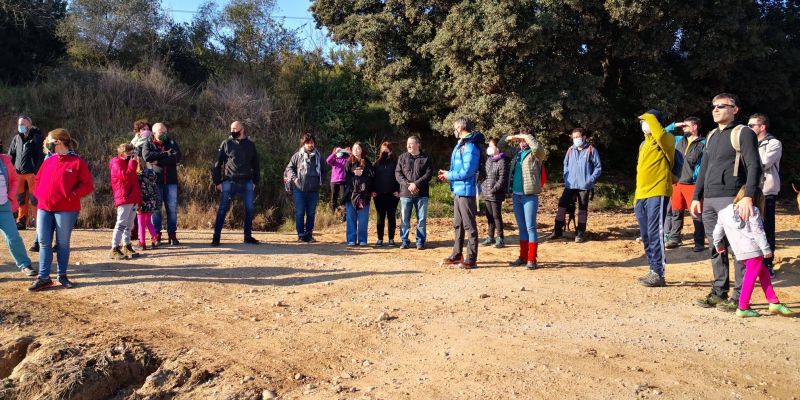 Caminada d'ERC Rubí a Can Balasc. FOTO: Cedida