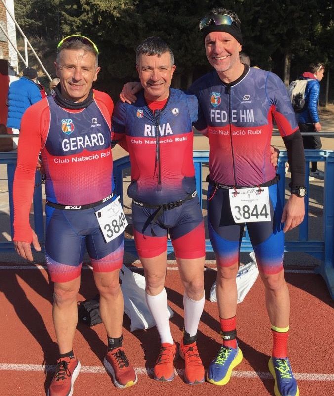 Part de l'equip de triatló del CN Rubí. FOTO: Cedida