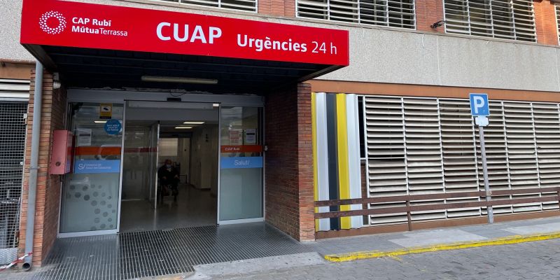 L'entrada del nou CUAP de Rubí. FOTO: Redacció