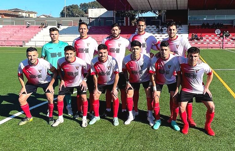Onze inicial de la UE Rubí en el partit contra el Santboià. FOTO: Cedida