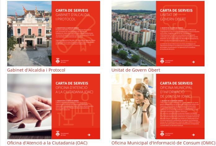Les cartes de servei es poden consultar a la seu electrònica. FOTO: Ajuntament de Rubí