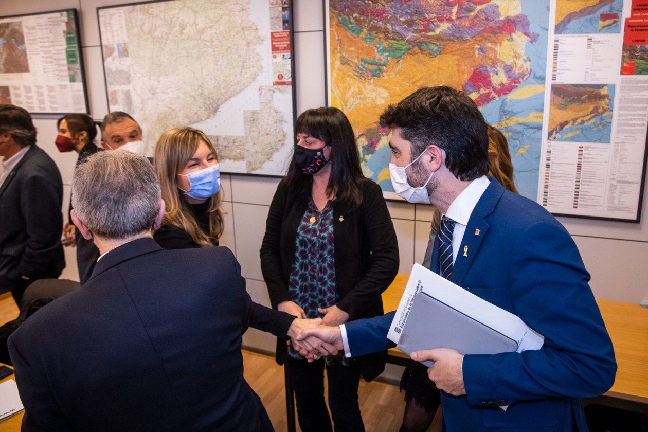 Els municipis de l'Associació de l'Arc Metropolità es reuneixen amb Jordi Puigneró. FOTO: Ajuntament de Rubí/Lali Puig