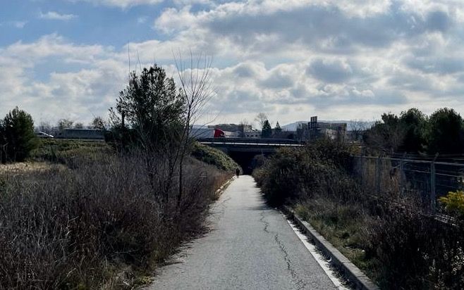 Camí entre el carrer Marconi de Rubí i l'Hospital General de Sant Cugat. FOTO: NHS