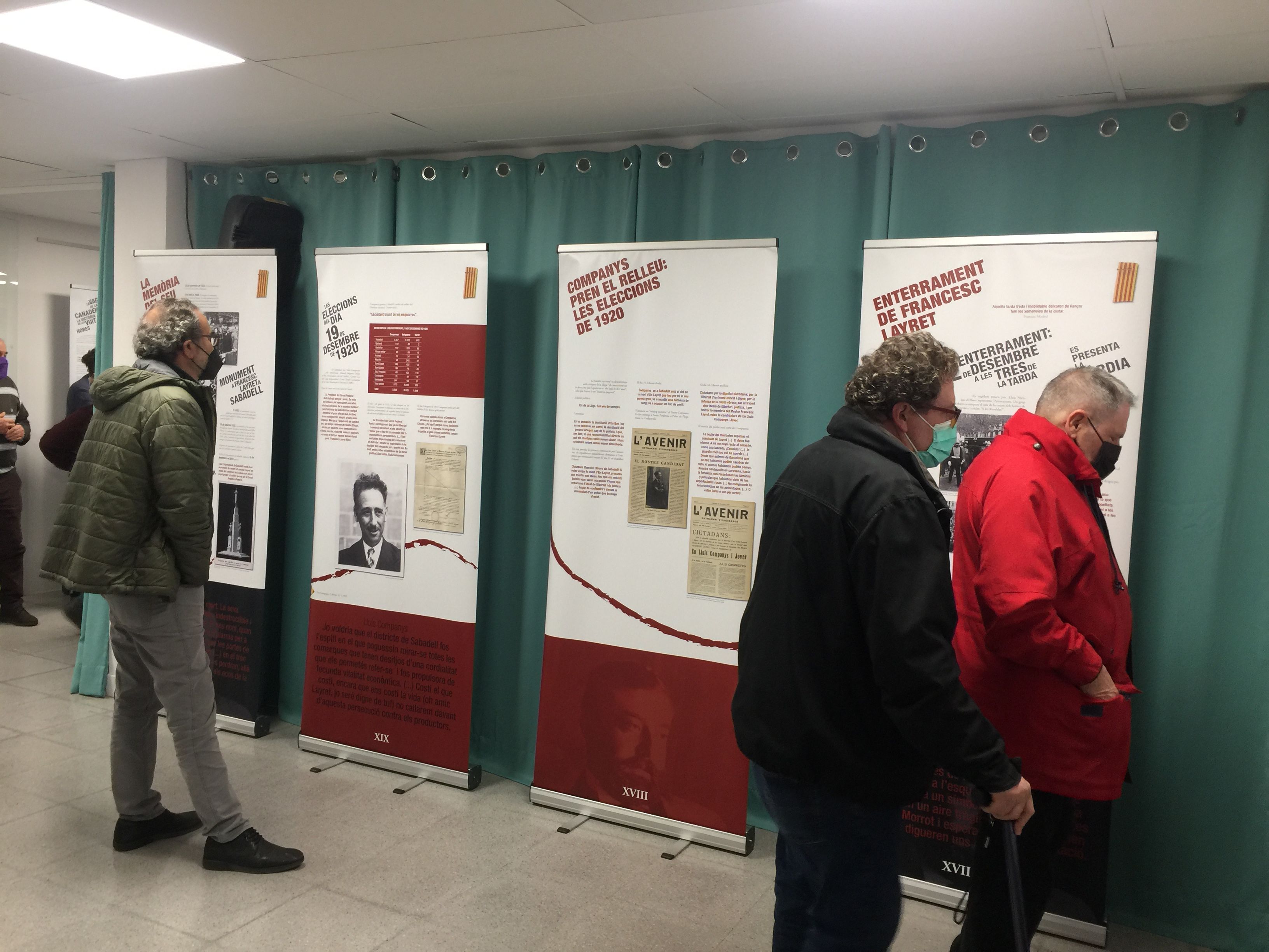 L’acte d’inauguració de l’exposició sobre Layret va comptar amb la presentació del sindicalista rubinenc, Dani Cardó. FOTO: Cedida