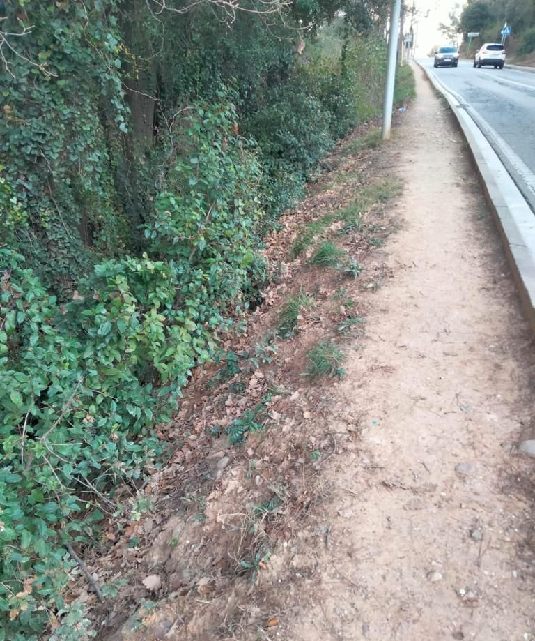 Carretera de Rubí a Ullastrell. FOTO: Cedida Carretera de Rubí a Ullastrell. FOTO: Cedida