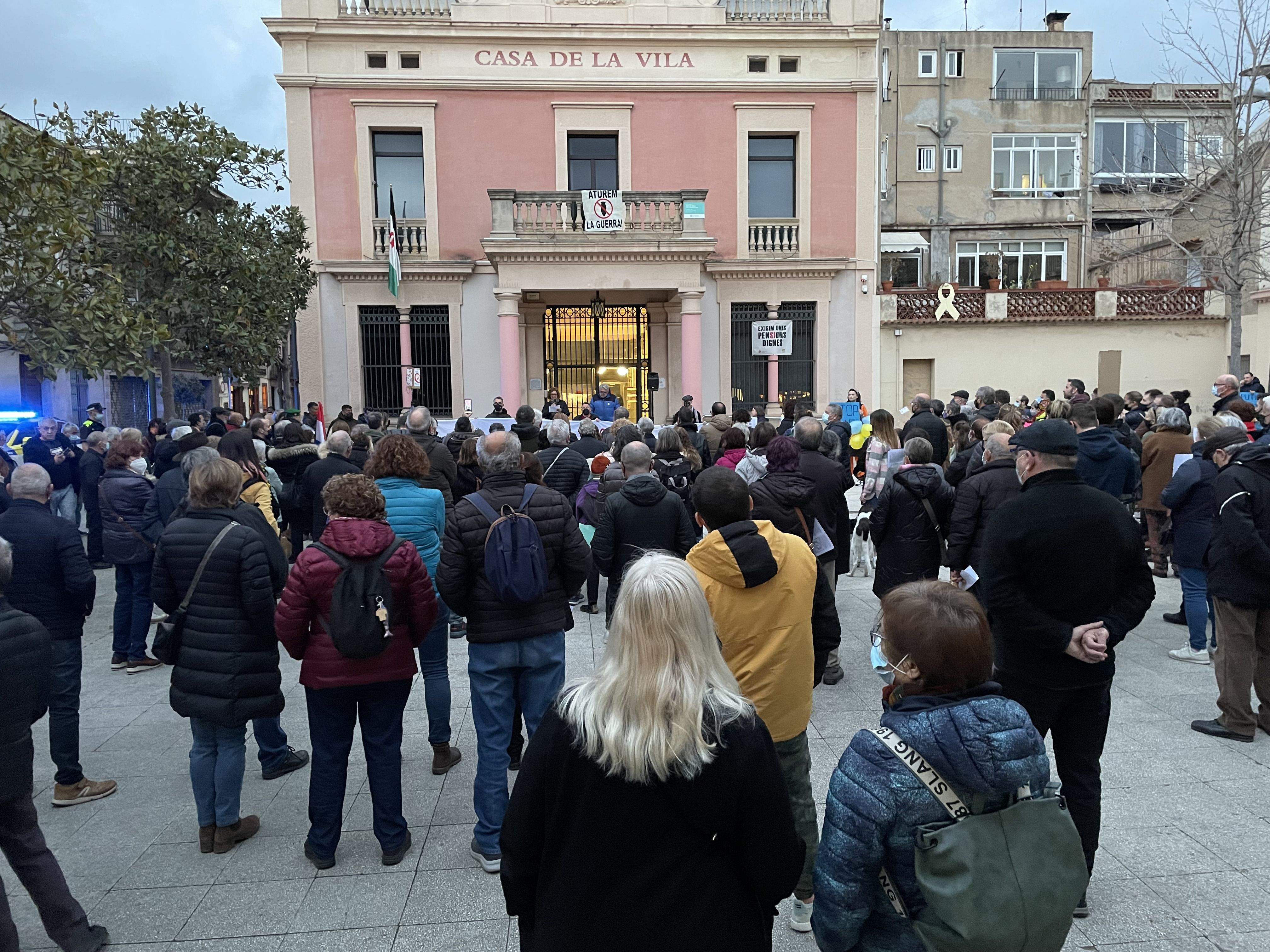 Rubí s'oposa a la guerra a Ucraïna. FOTO: Arnau Martínez