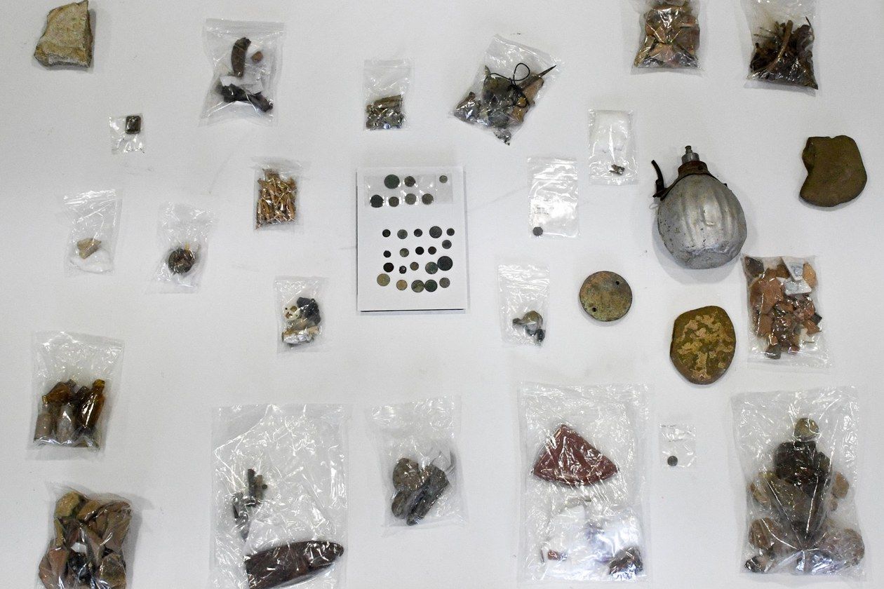 Les peces recuperades per Mossos d'Esquadra seran analitzades pel Museu municipal de Rubí. FOTO: Ajuntament de Rubí - Localpres