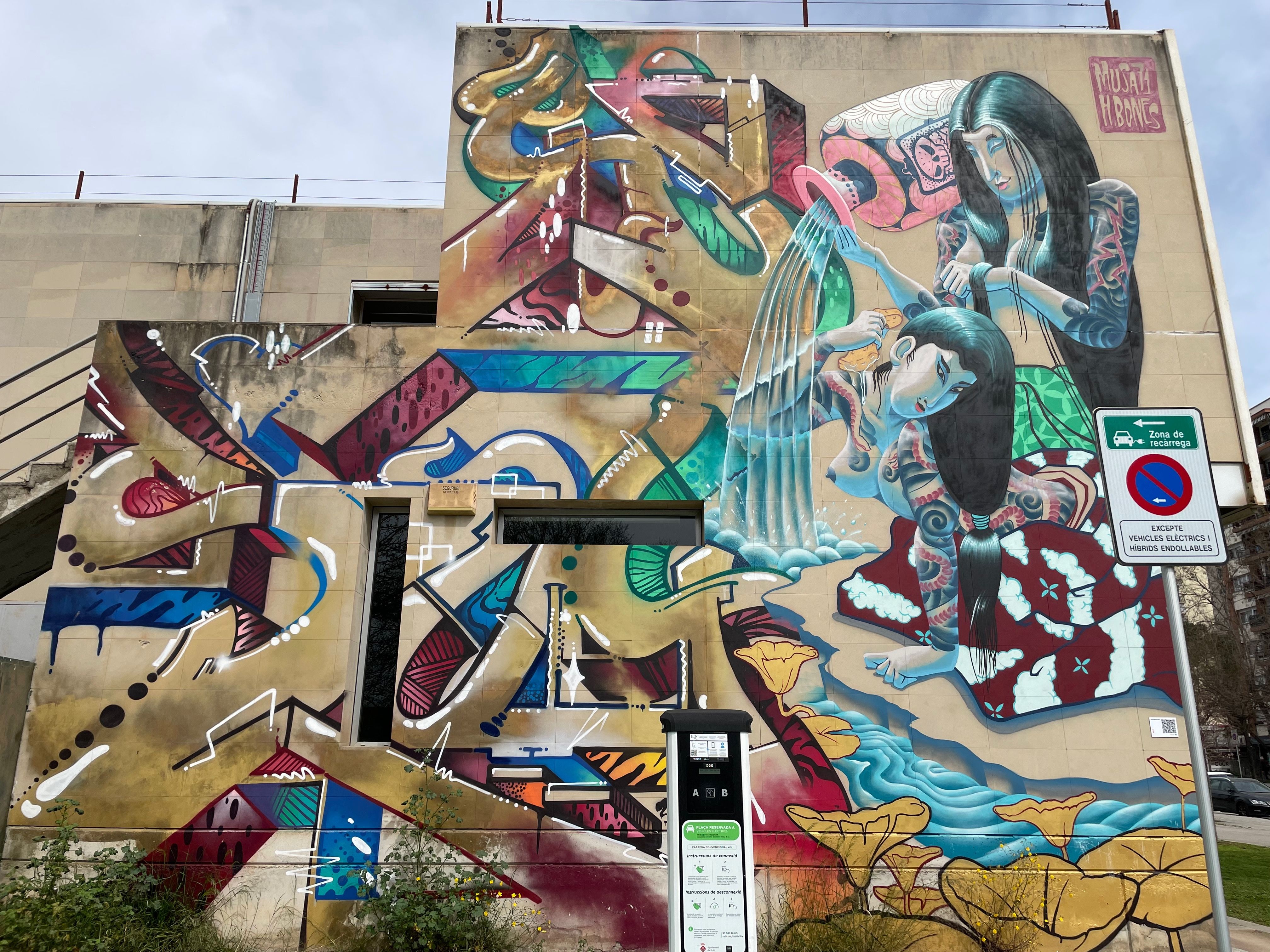 Ruta per conèixer l'art urbà de la ciutat en el marc de la Color Week. FOTO: Arnau Martínez