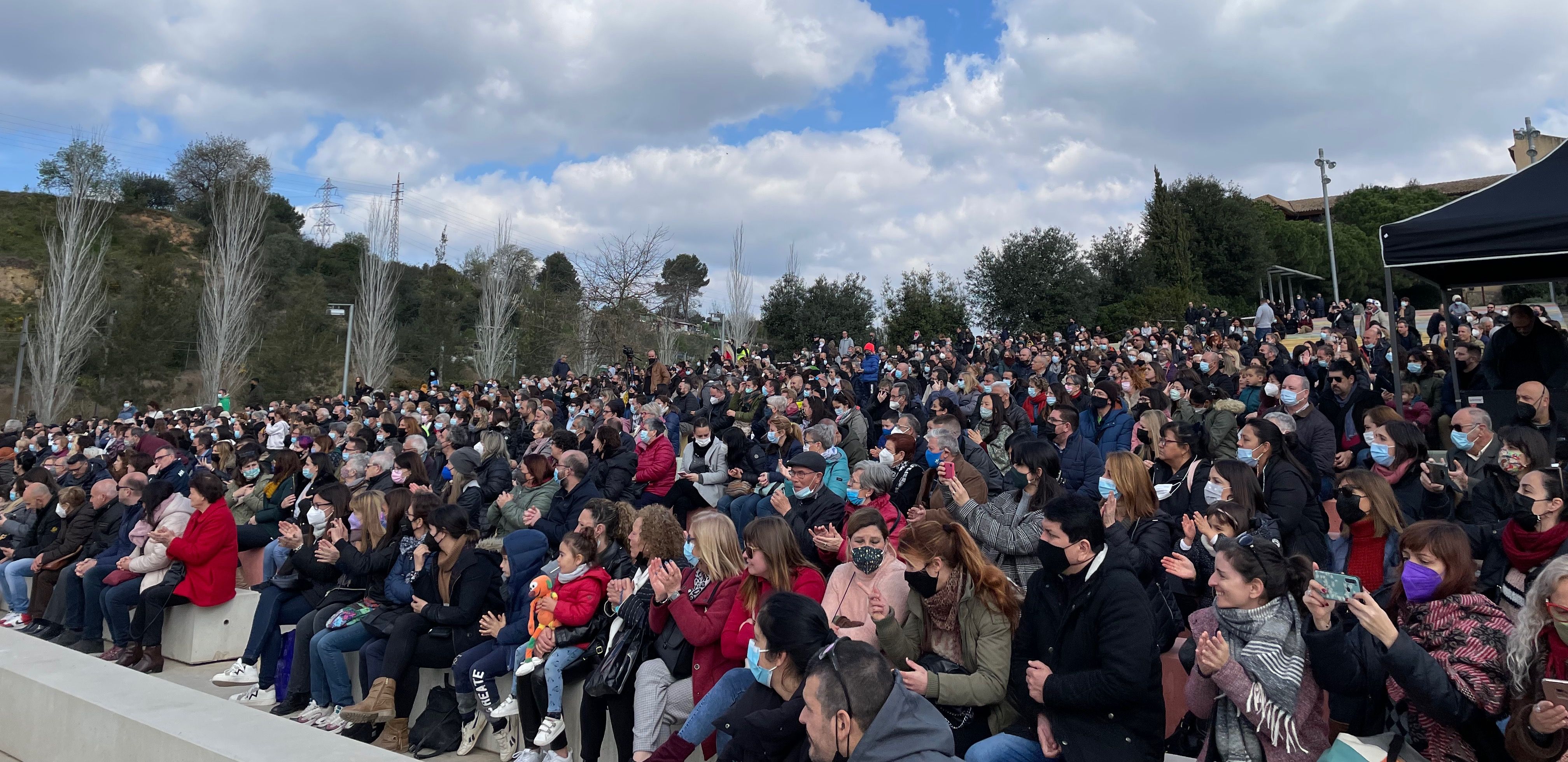 Vuitena edició de la cantata escolar a l'amfiteatre del Castell. FOTO: NHS