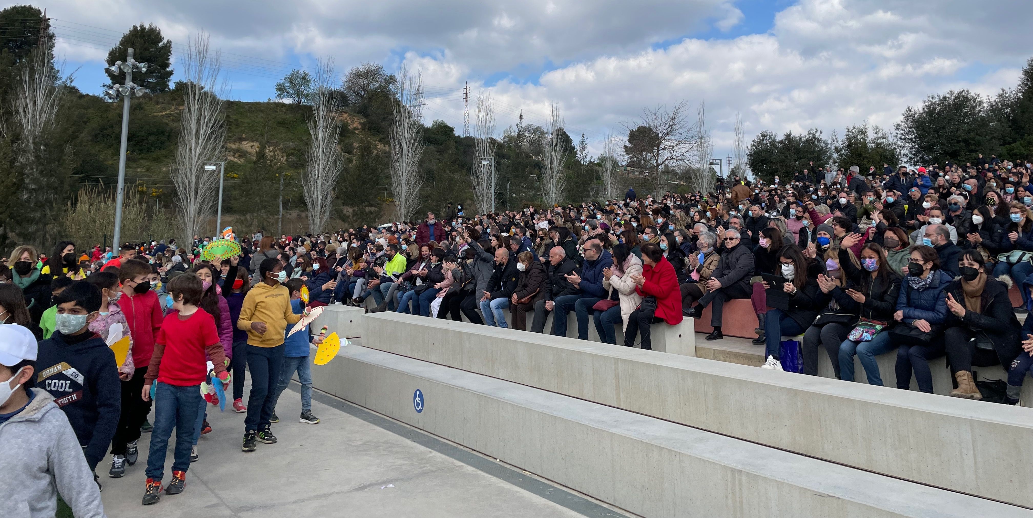 Vuitena edició de la cantata escolar a l'amfiteatre del Castell. FOTO: NHS