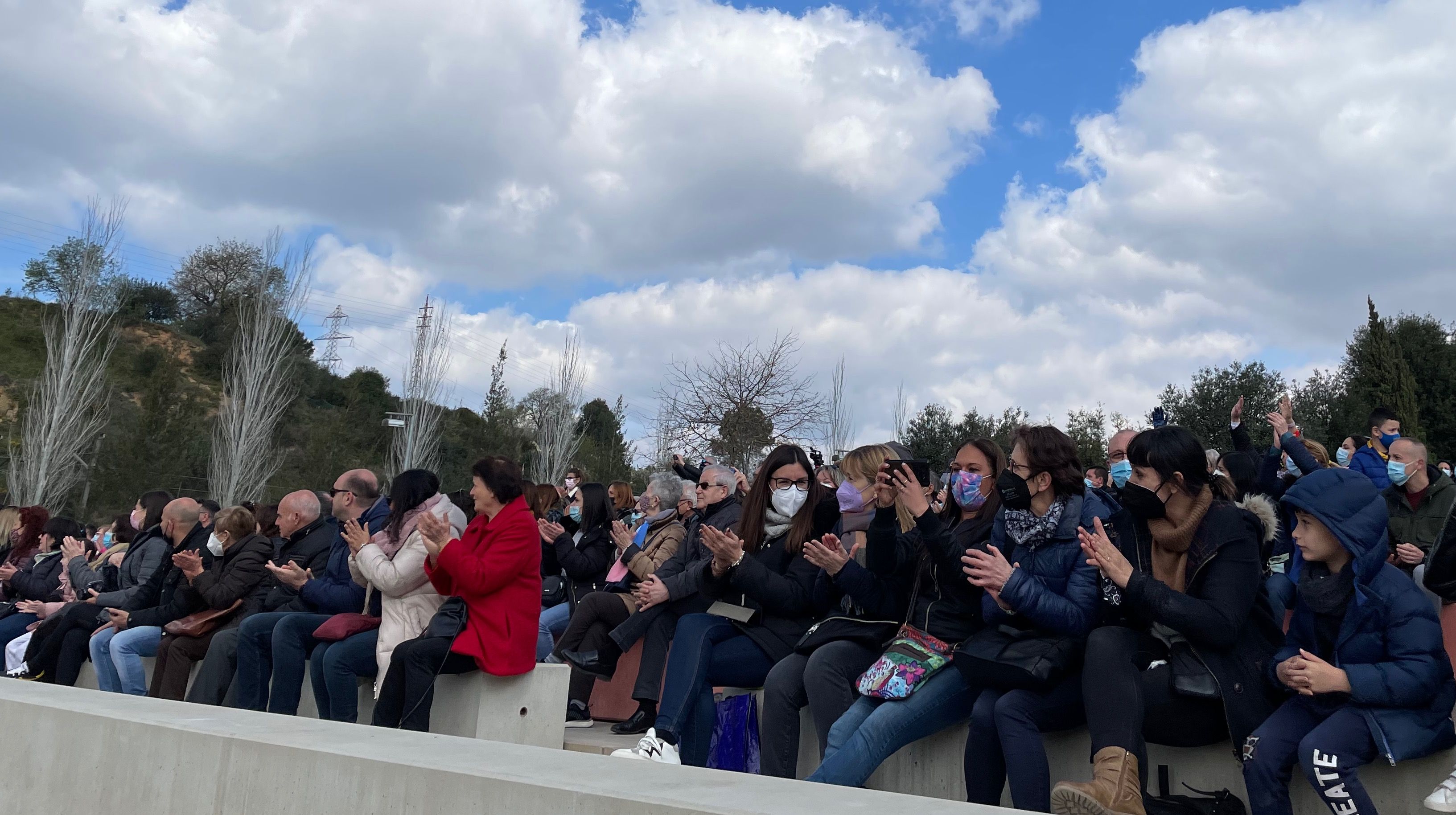 Vuitena edició de la cantata escolar a l'amfiteatre del Castell. FOTO: NHS