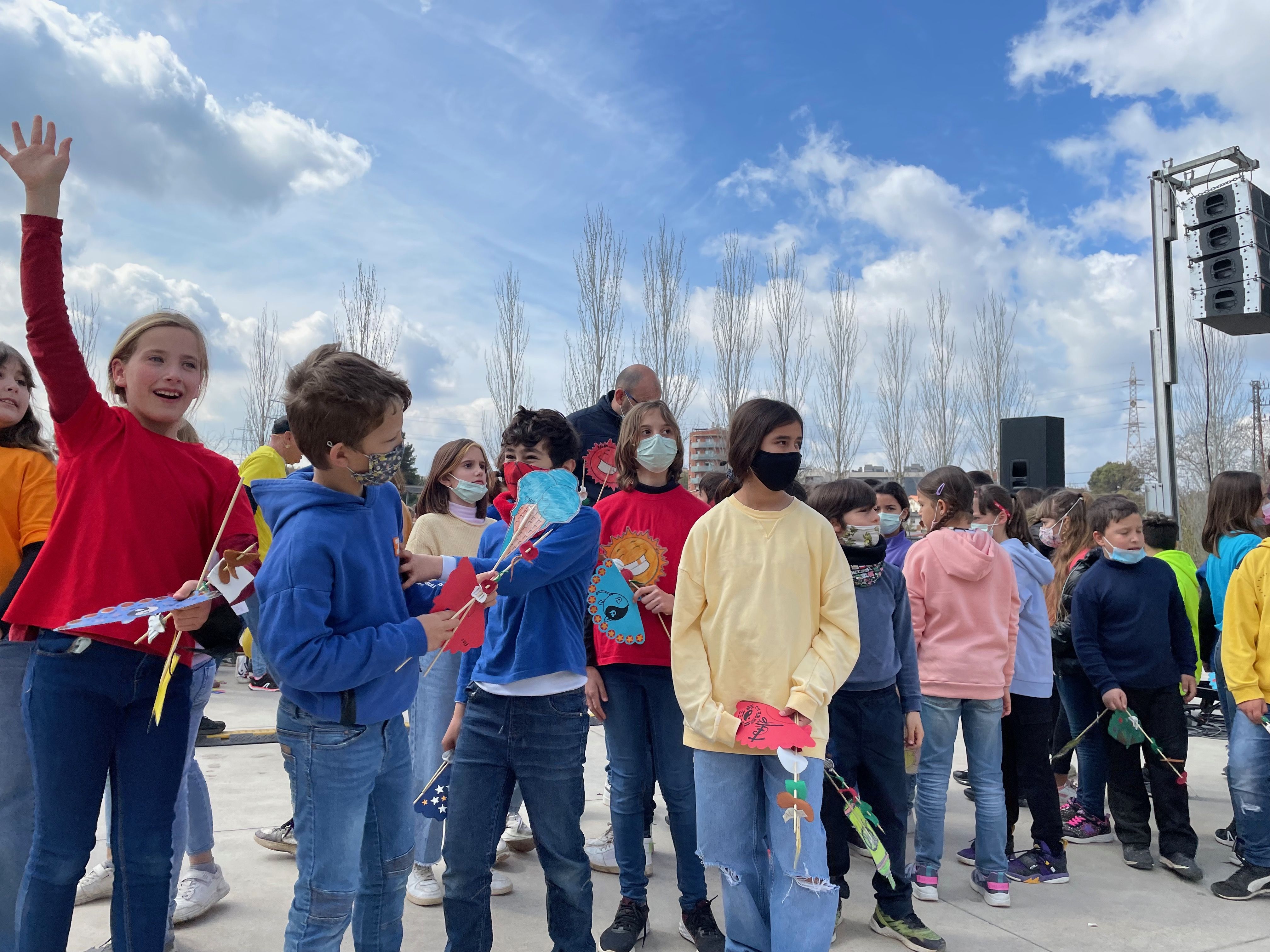 Vuitena edició de la cantata escolar a l'amfiteatre del Castell. FOTO: NHS