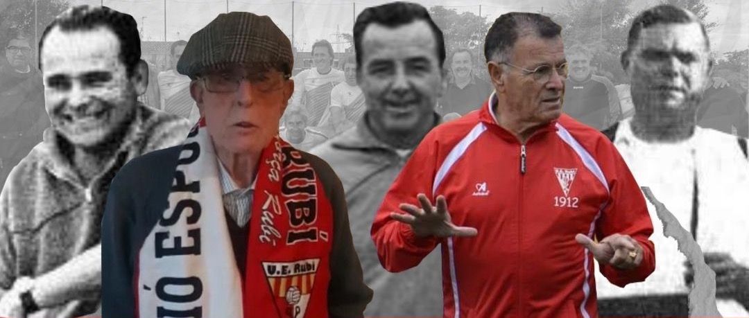 Homenatge als antics encarregats del material de la UE Rubí. FONT: UE Rubí Rubí