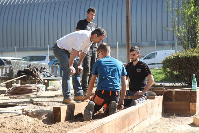 Pràctiques de l'alumnat del CFA du Gard de Nîmes – Rodilhan. FOTO: Ajuntament de Rubí – Localpres