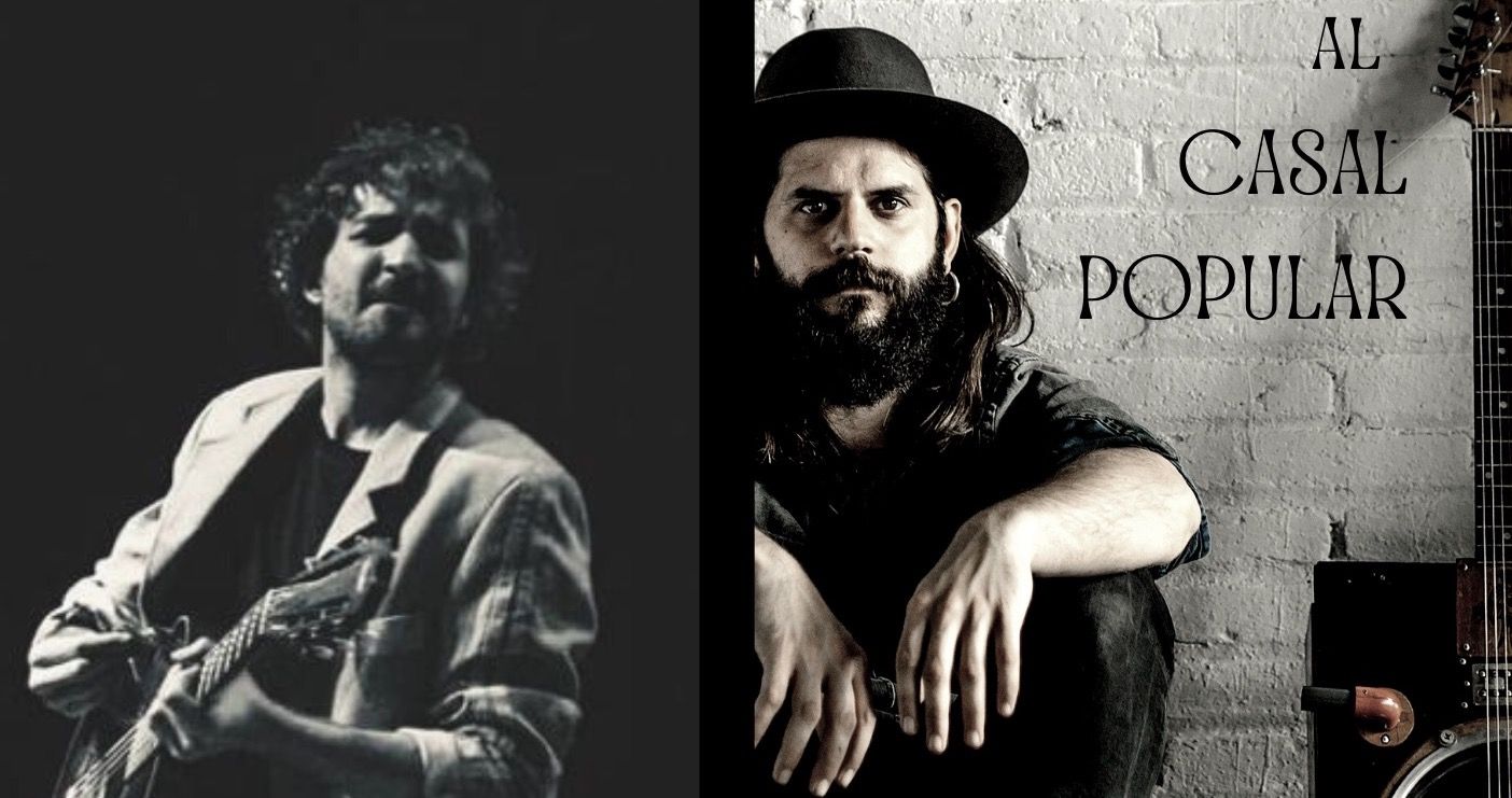 Cartell del Casal Popular, que oferirà les actuacions de Sergi Estella i Roger Margarit.