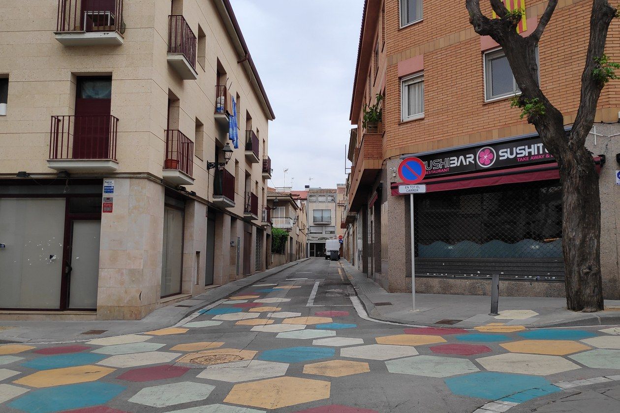La illa de vianants, entre els carrers Cervantes i Balmes. FOTO: Ajuntament de Rubí La illa de vianants, entre els carrers Cervantes i Balmes. FOTO: Ajuntament de Rubí