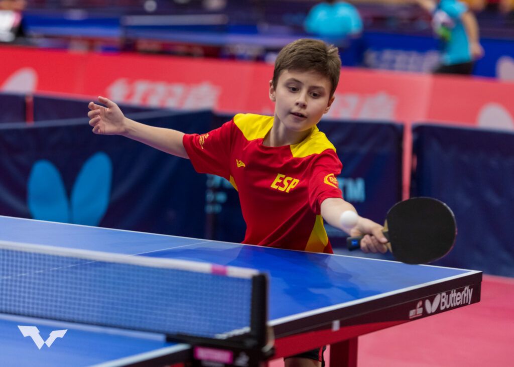 Roger Quesada puja al podi del WTT Youth Contender Platja D'Aro. FOTO: CTT Borges