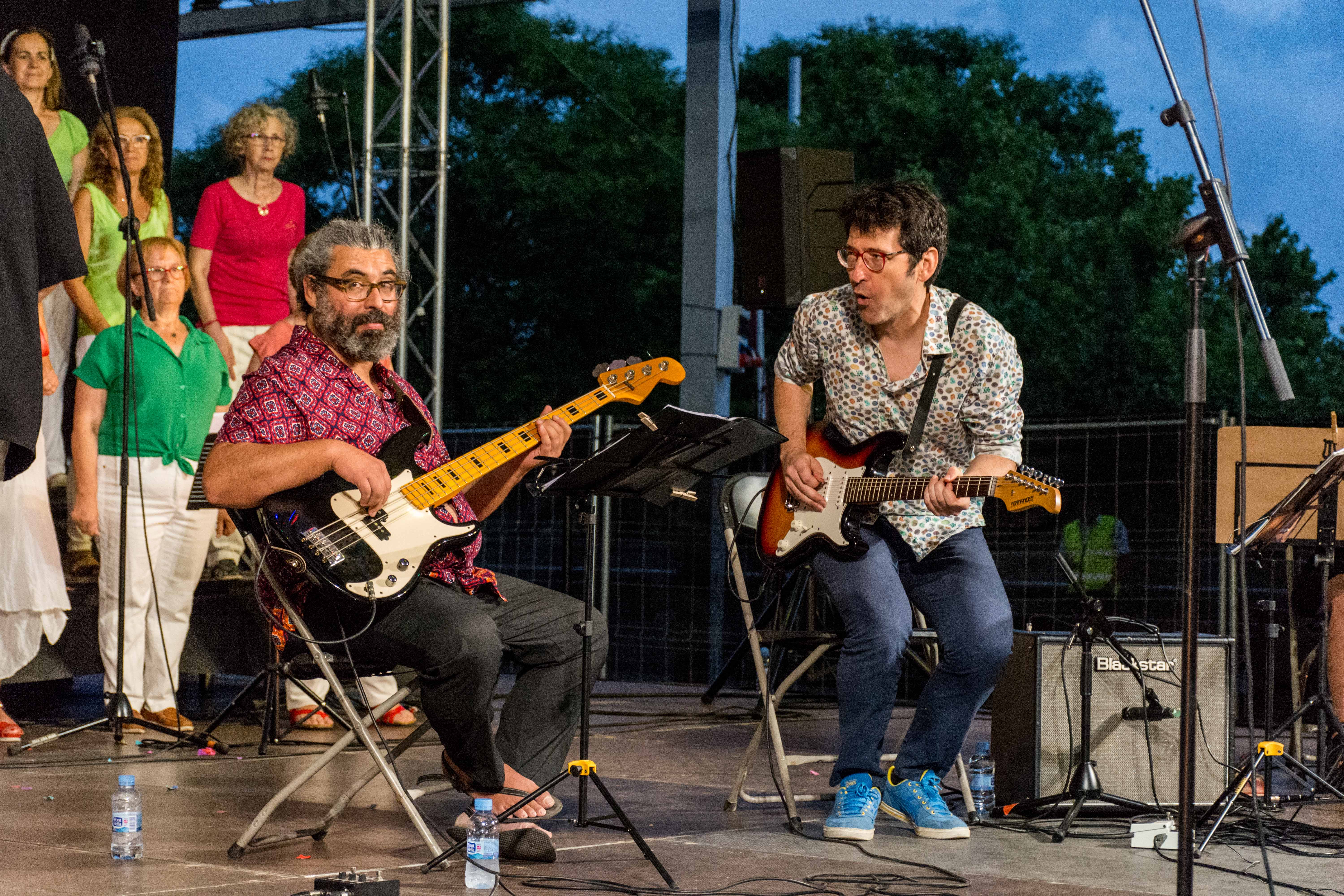 Concert de l'Obrador Coral a la rambla del Ferrocarril. FOTO: Carmelo Jiménez