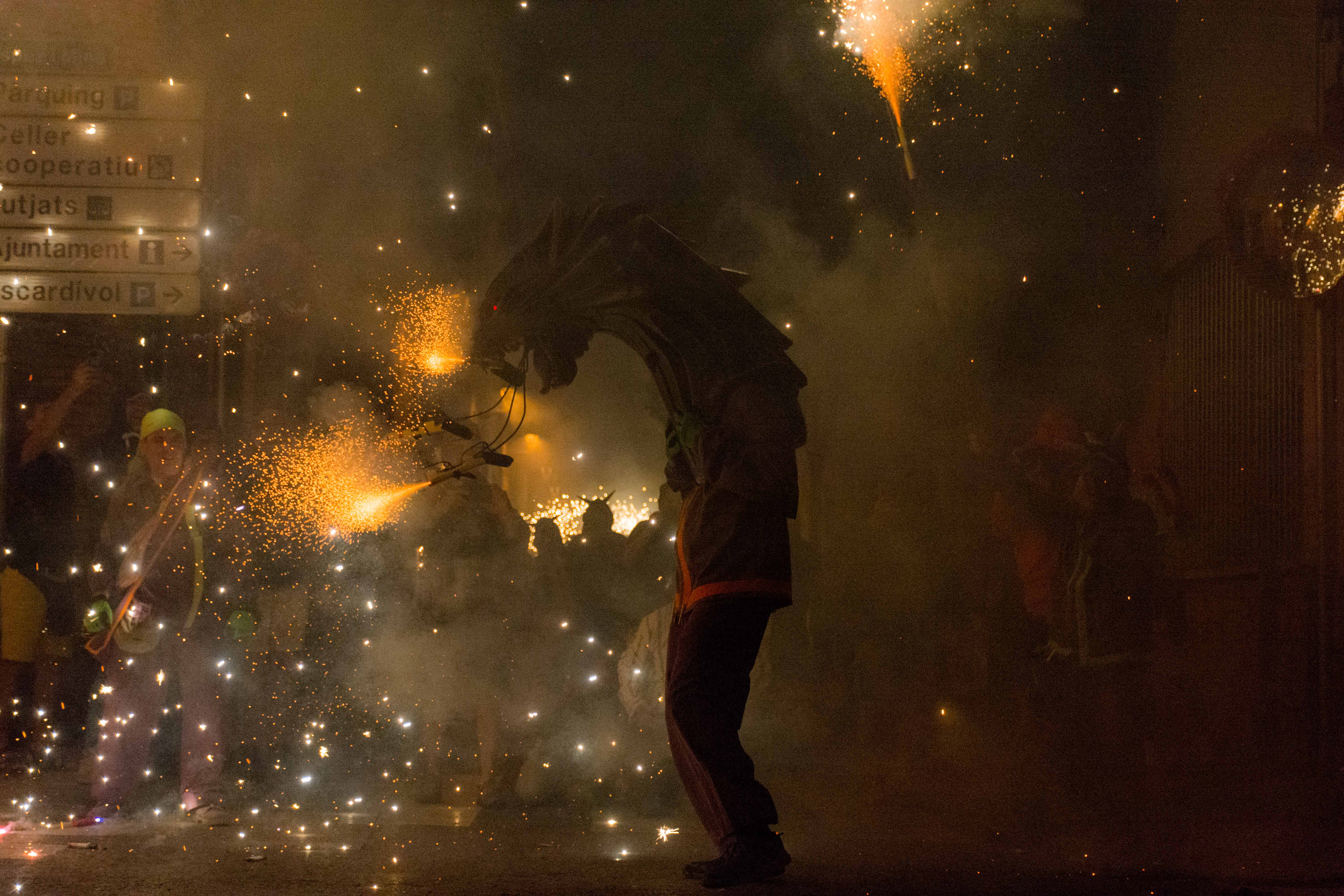 Correfoc de les colles de diables de Rubí per Festa Major 2022. FOTO: Carmelo Jiménez