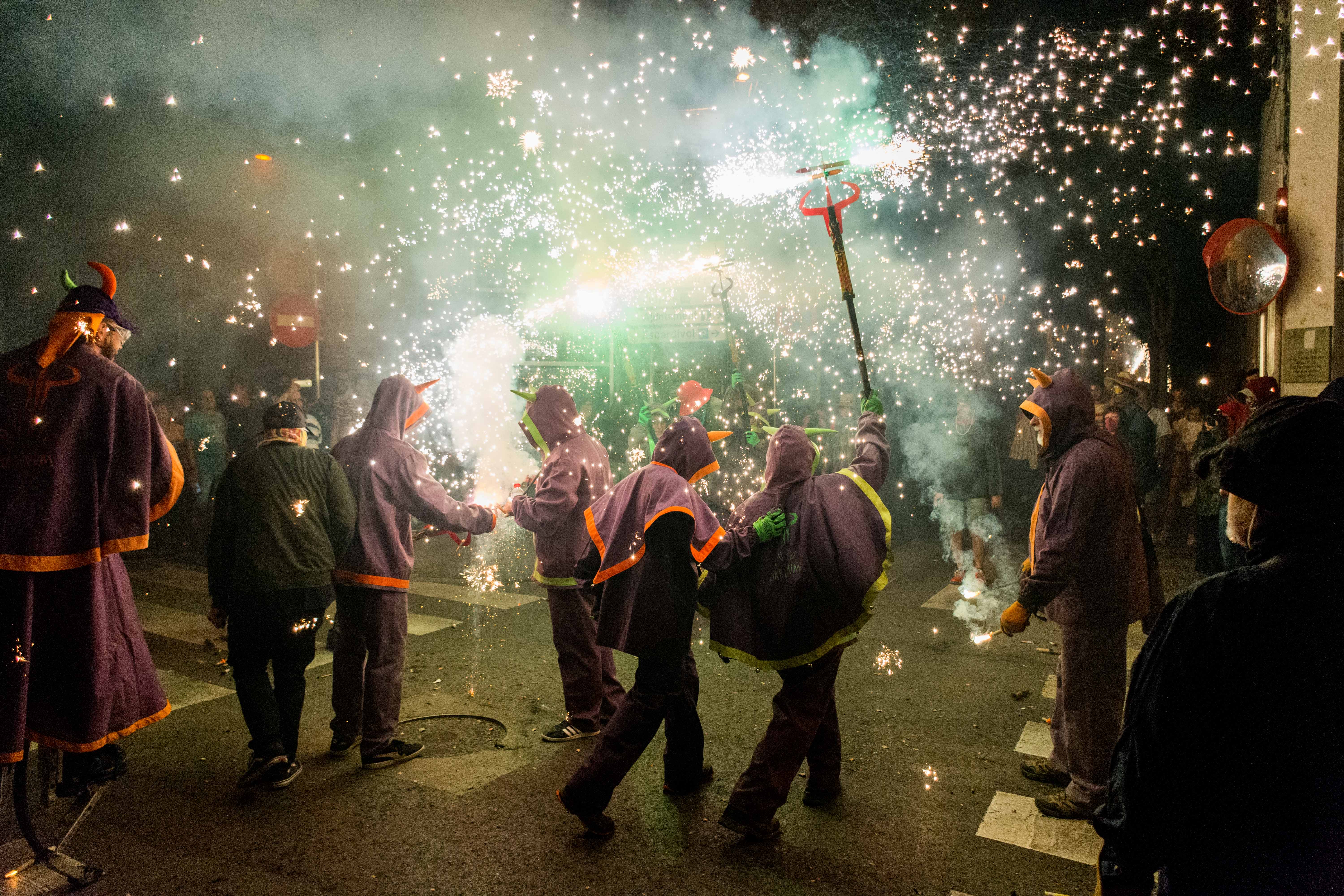  Correfoc de les colles de diables de Rubí per Festa Major 2022. FOTO: Carmelo Jiménez