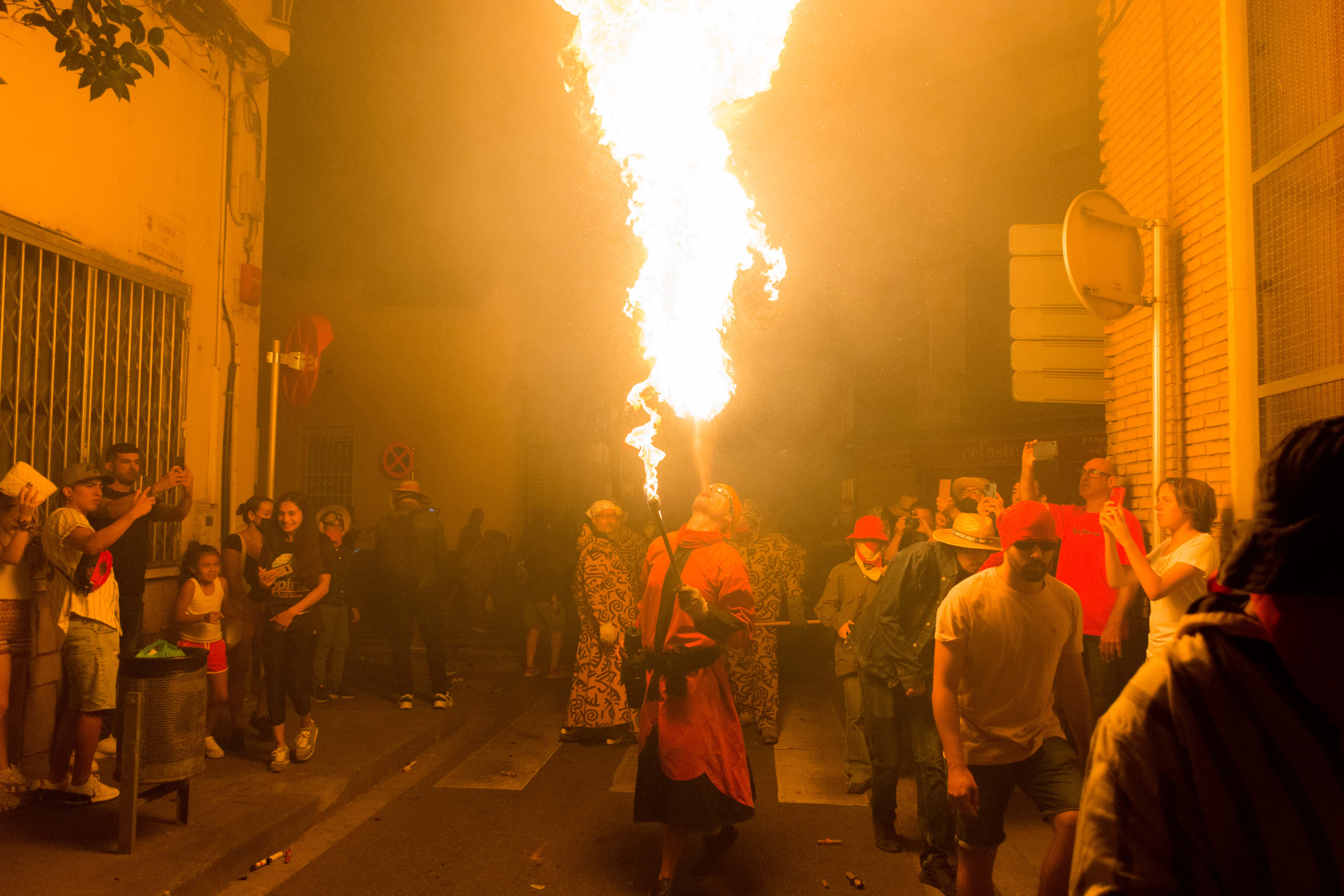  Correfoc de les colles de diables de Rubí per Festa Major 2022. FOTO: Carmelo Jiménez