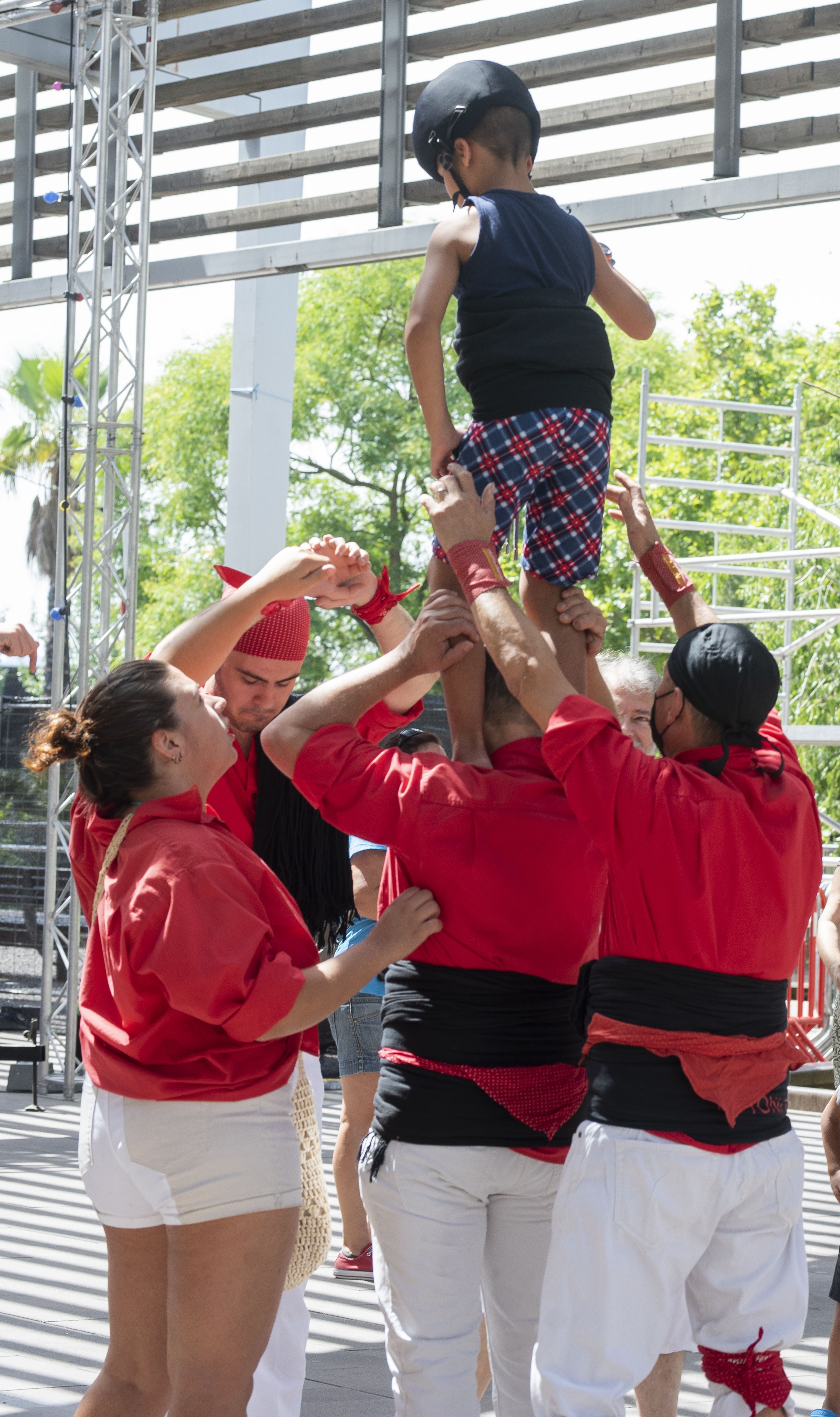 Demostració i taller dels Castellers de Rubí. FOTO: Laura Núñez