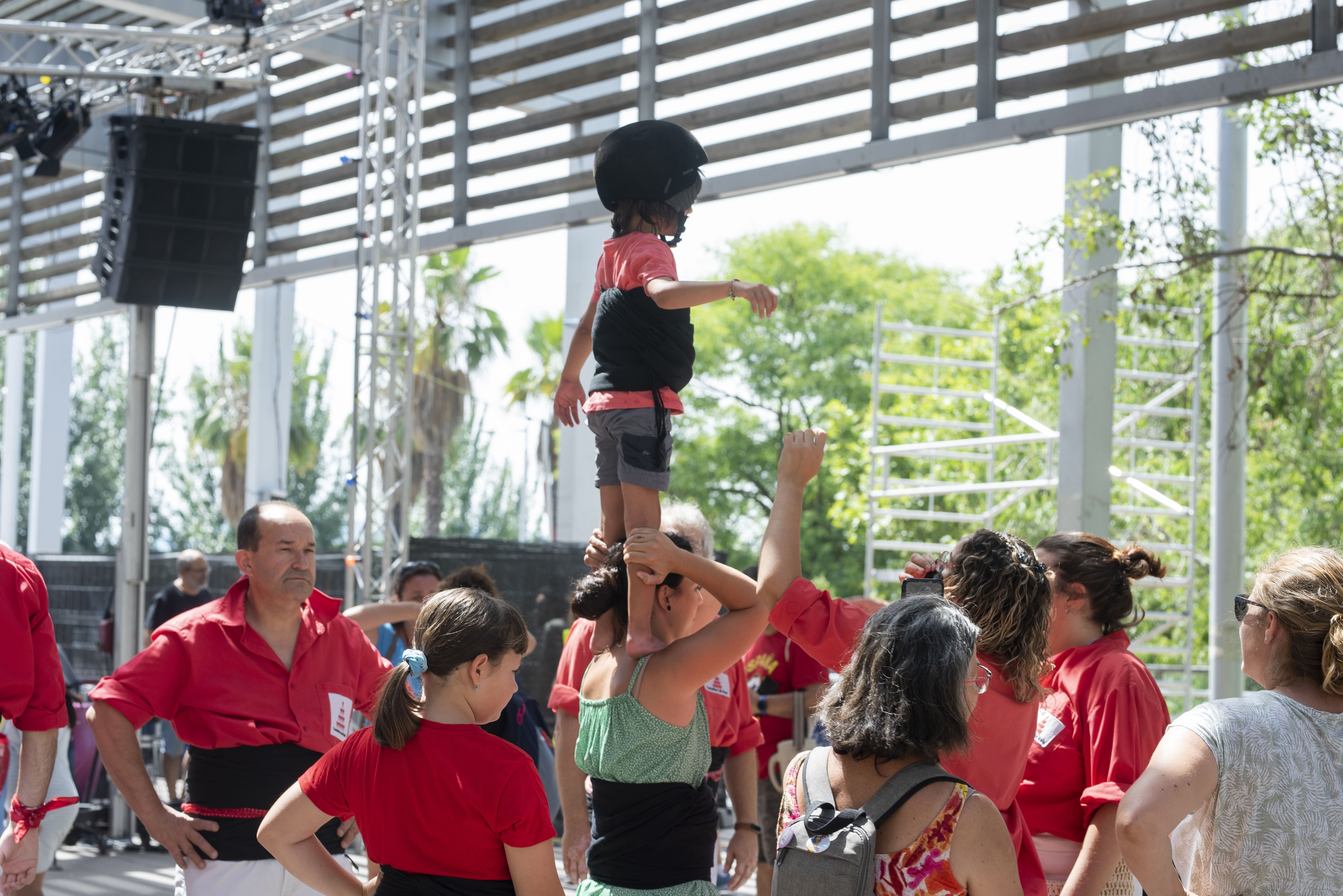 Demostració i taller dels Castellers de Rubí. FOTO: Laura Núñez